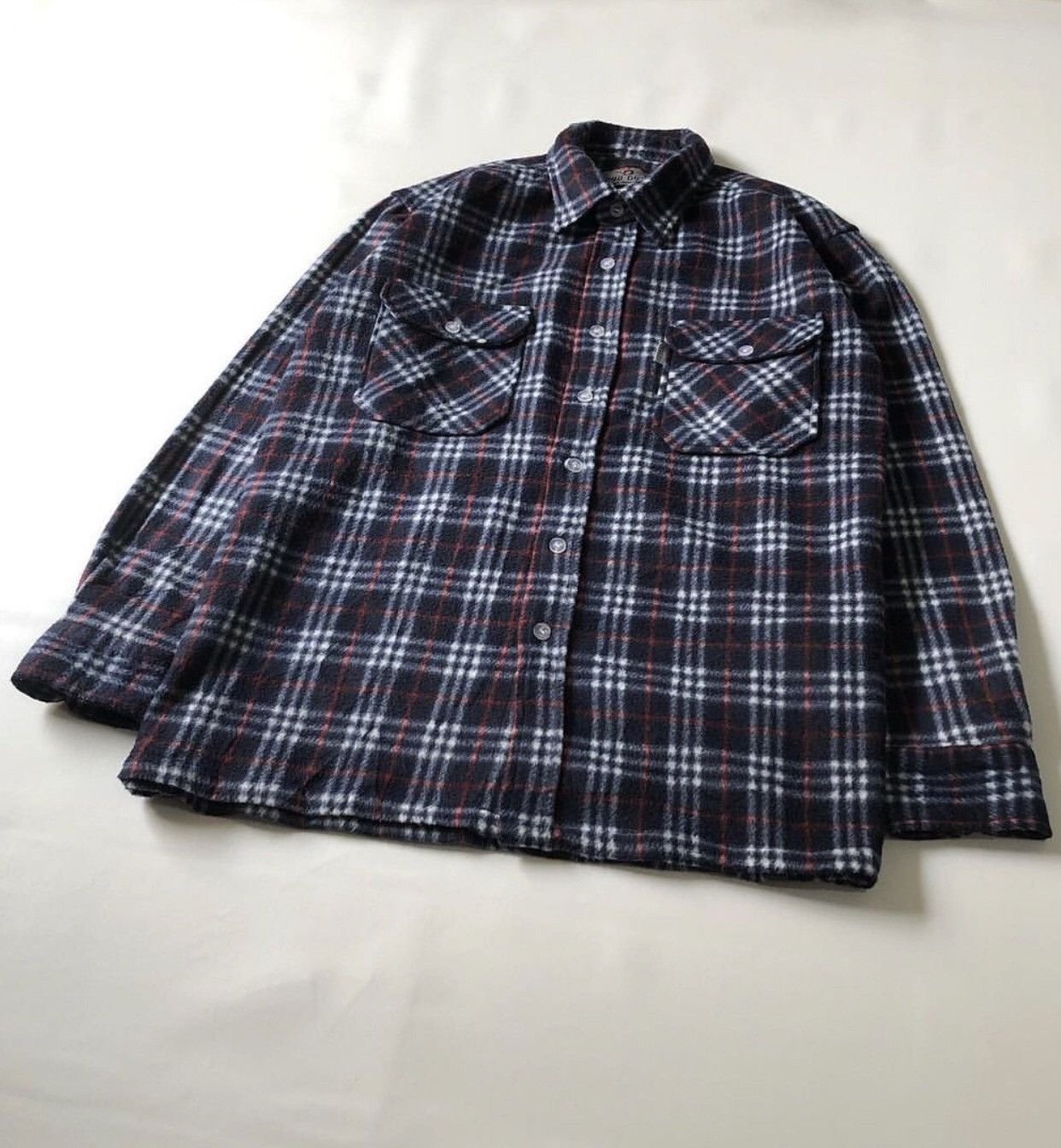CRAZY VINTAGE Y2K FLANNEL FLEECE SHIRT OUTER BY DYU DYU