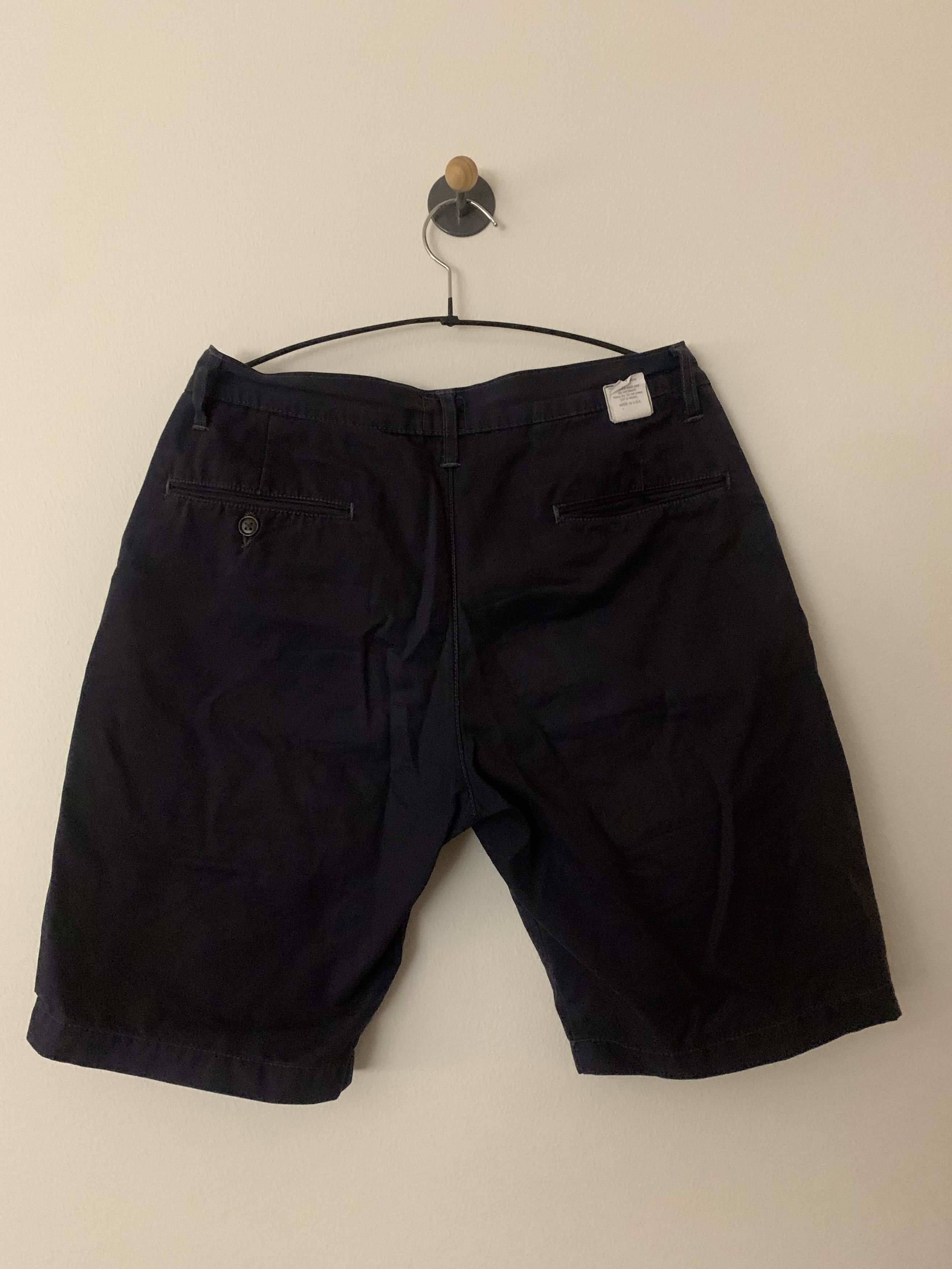 Post Overalls Post O 'Alls Menpolini shorts mid weight poplin navy Size US 31 - 4 Thumbnail