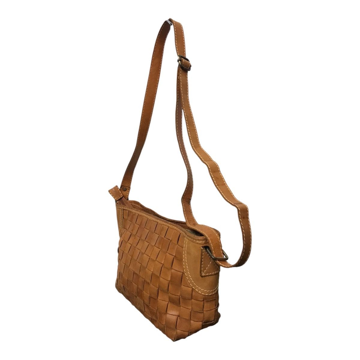 Japanese Brand × Leather Japanese Gren Brown Leather Cross body Size ONE SIZE - 3 Thumbnail