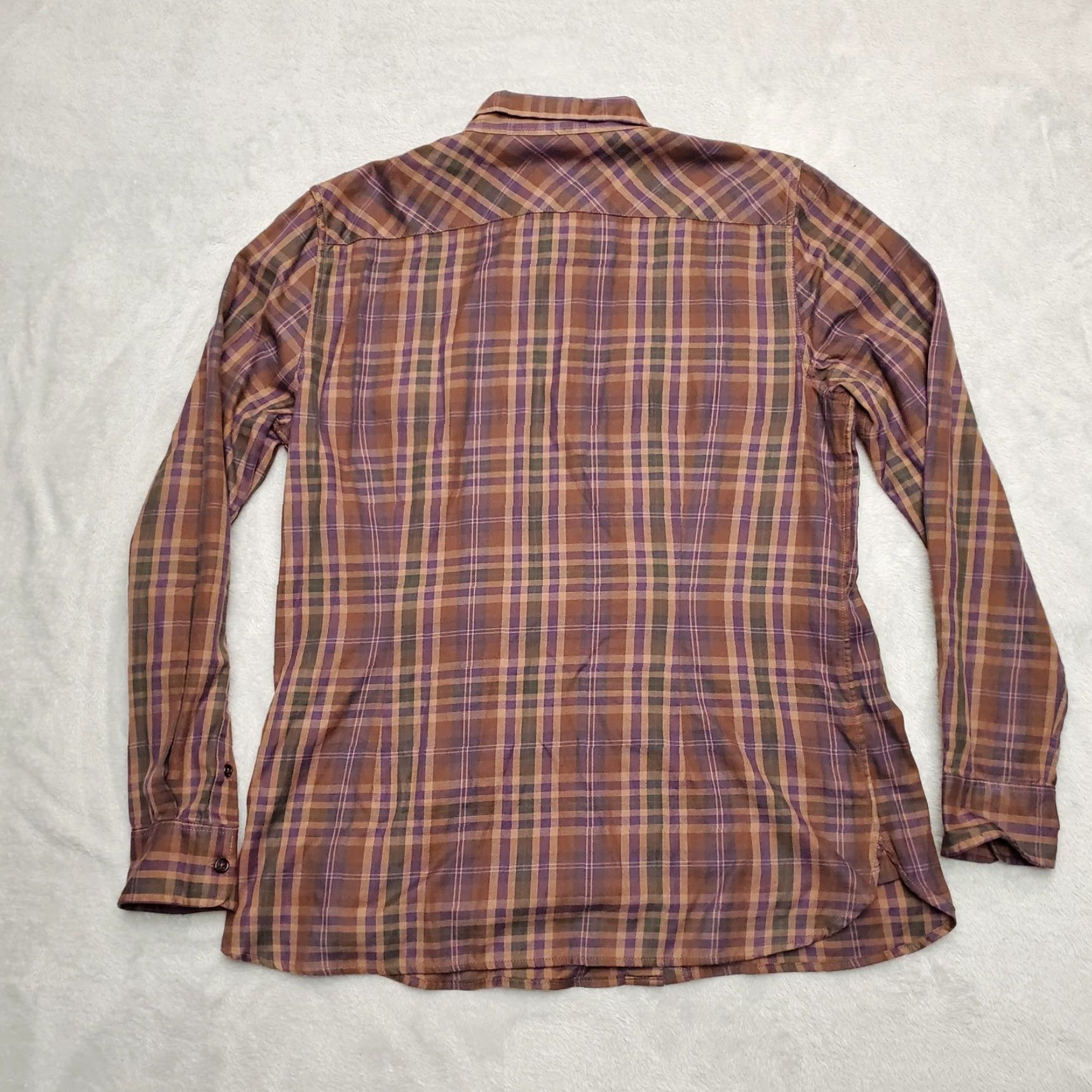 Ralph Lauren Lauren Ralph Lauren Shirt Womens Large Plaid Flannel Cabincore Top Size L / US 10 / IT 46 - 6 Thumbnail