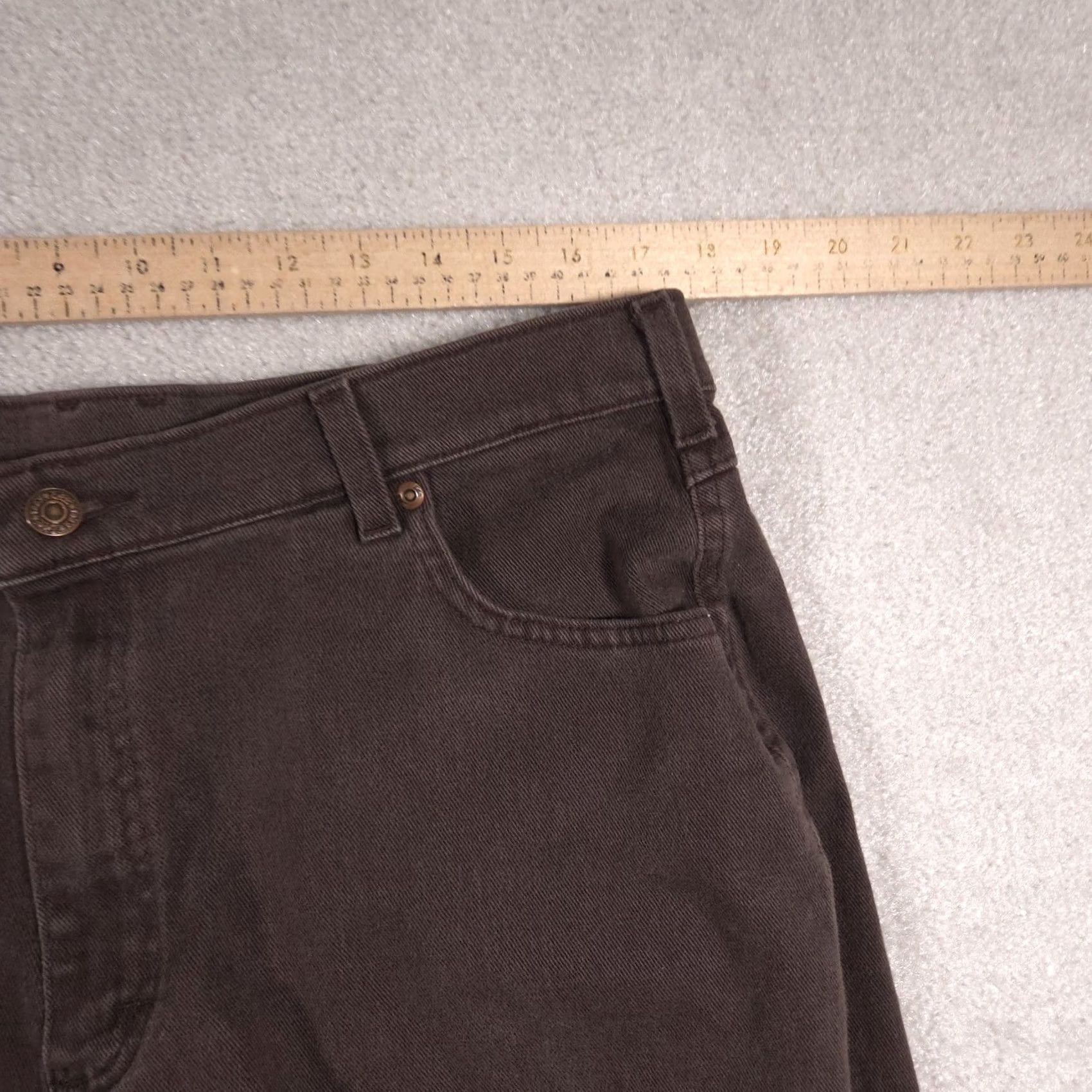 Lee VINTAGE Lee Riders Jeans Womens 18 Dark Brown Relaxed Fit Tapered Leg Denim Pants Size 40" / US 18 - 7 Thumbnail