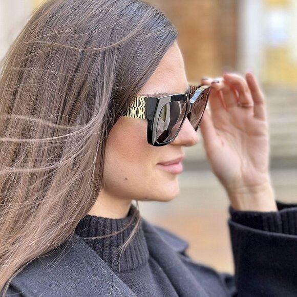 Dior Dior MISSDIOR S2I 26D0 Sunglasses Havana Square Frame Size ONE SIZE - 13 Thumbnail