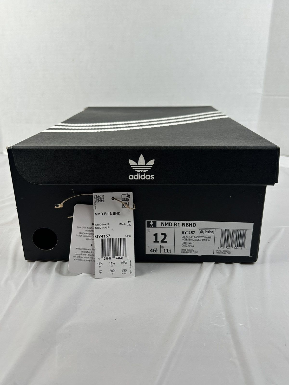Adidas × Neighborhood adidas NMD R1 Neighborhood Paisley Black Shoe GY4157 Size 12 Size US 12 / EU 45 - 10 Thumbnail