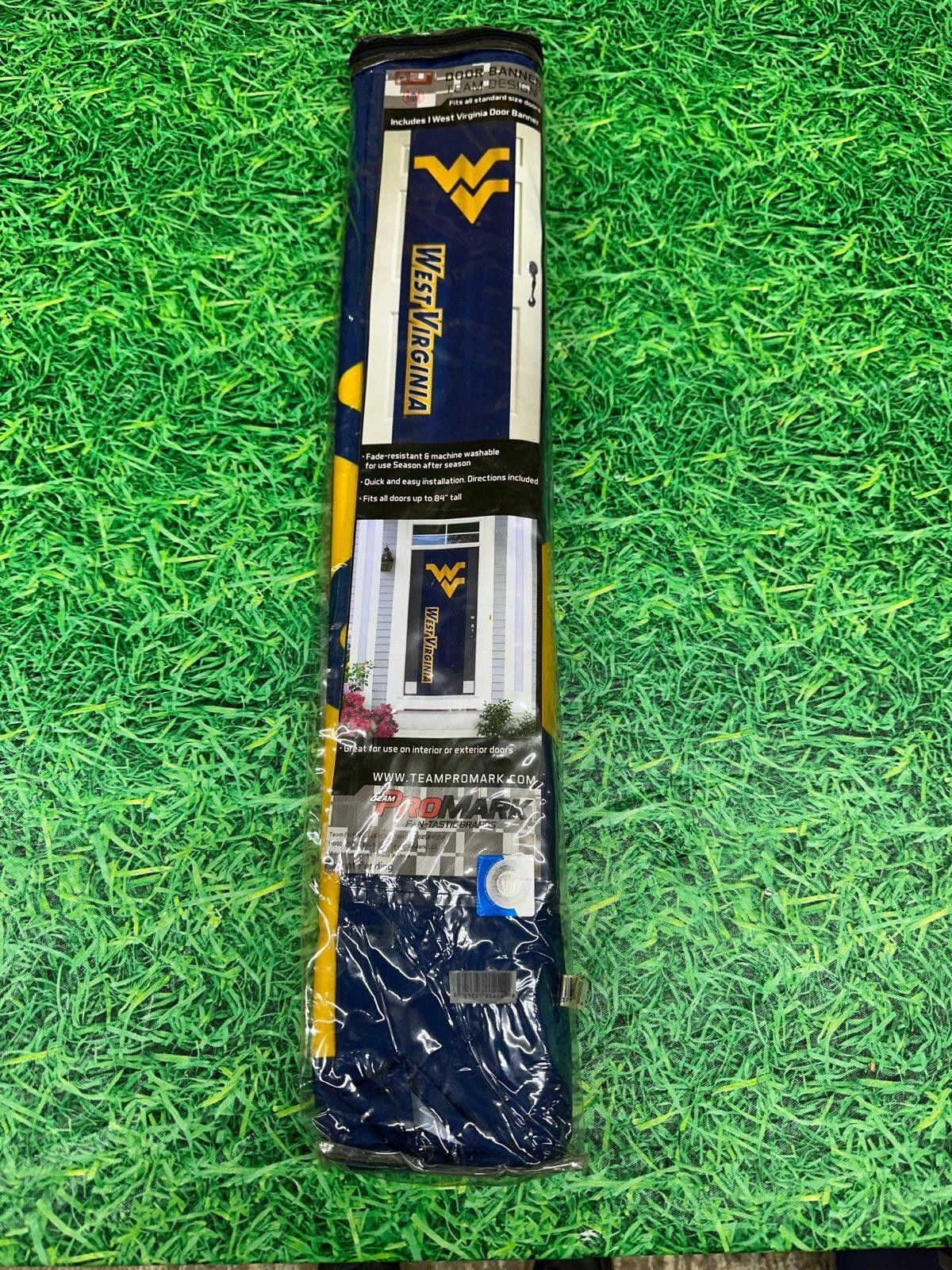 NFL West Virginia Mountaineers Door Banner NCAA Size ONE SIZE - 1 Thumbnail