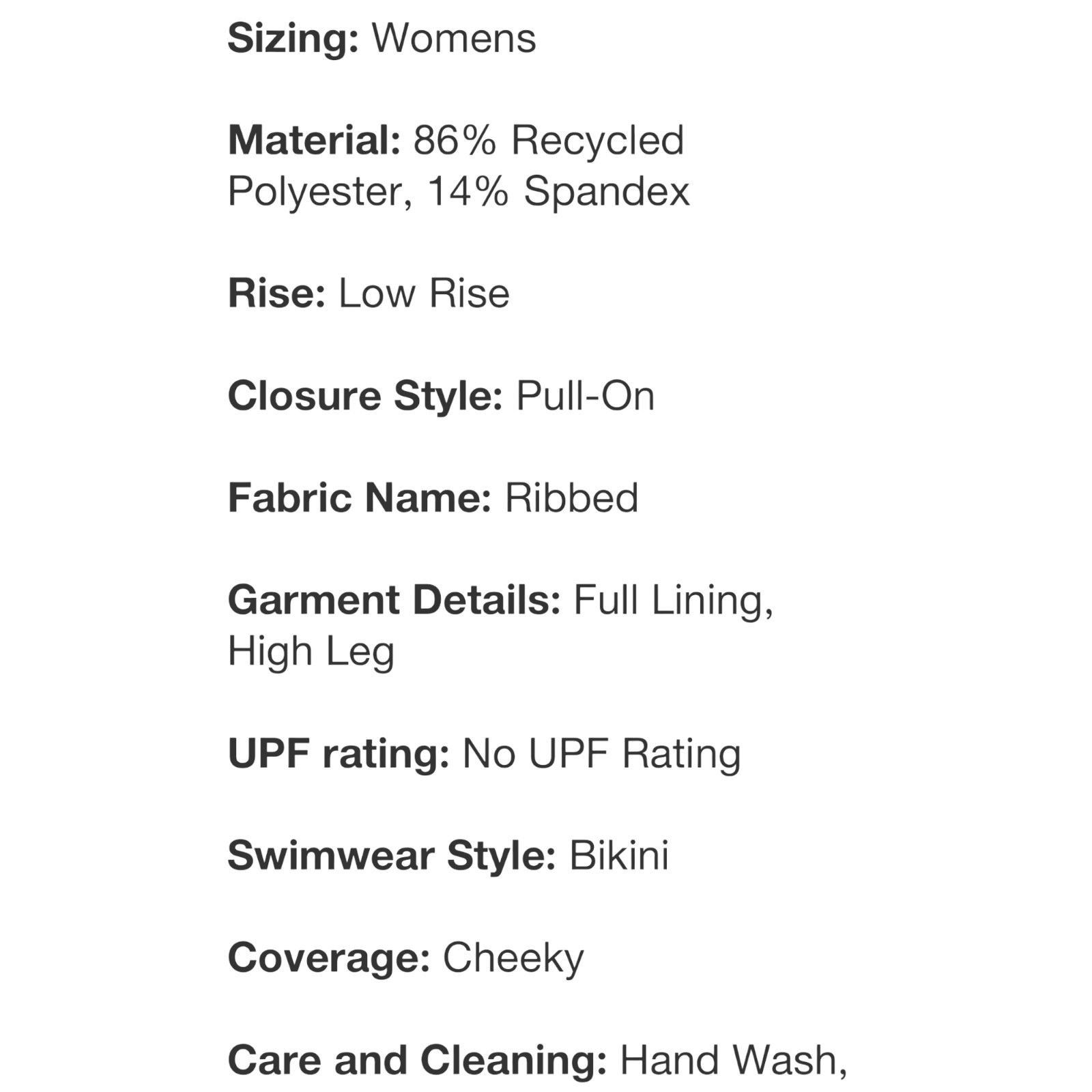 Other Wild fable - Women's Textured High Leg Cheeky Bikini Bottom Size ONE SIZE - 8 Thumbnail