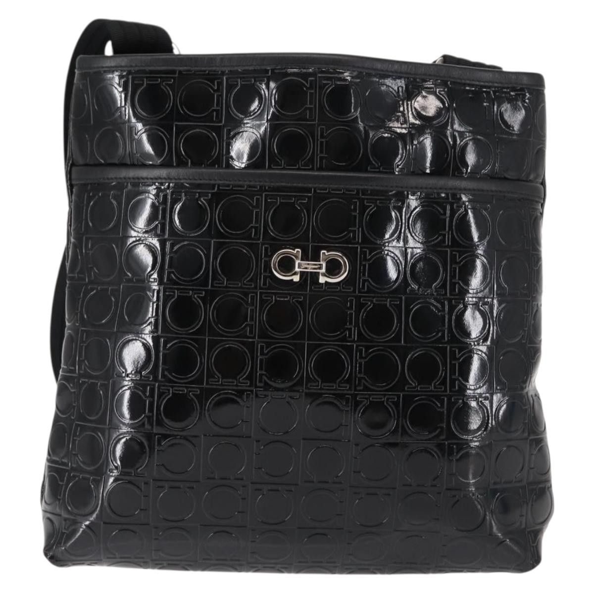 Salvatore Ferragamo Salvatore Ferragamo Gancini Patent Leather Size ONE SIZE - 1 Thumbnail