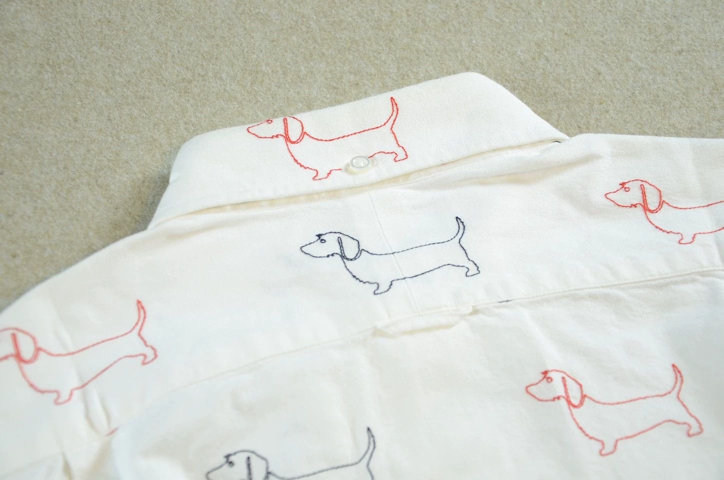 Thom Browne Thom Browne Dachshund Embro Runway Oxford White Shirt Size 2 Size US M / EU 48-50 / 2 - 6 Thumbnail