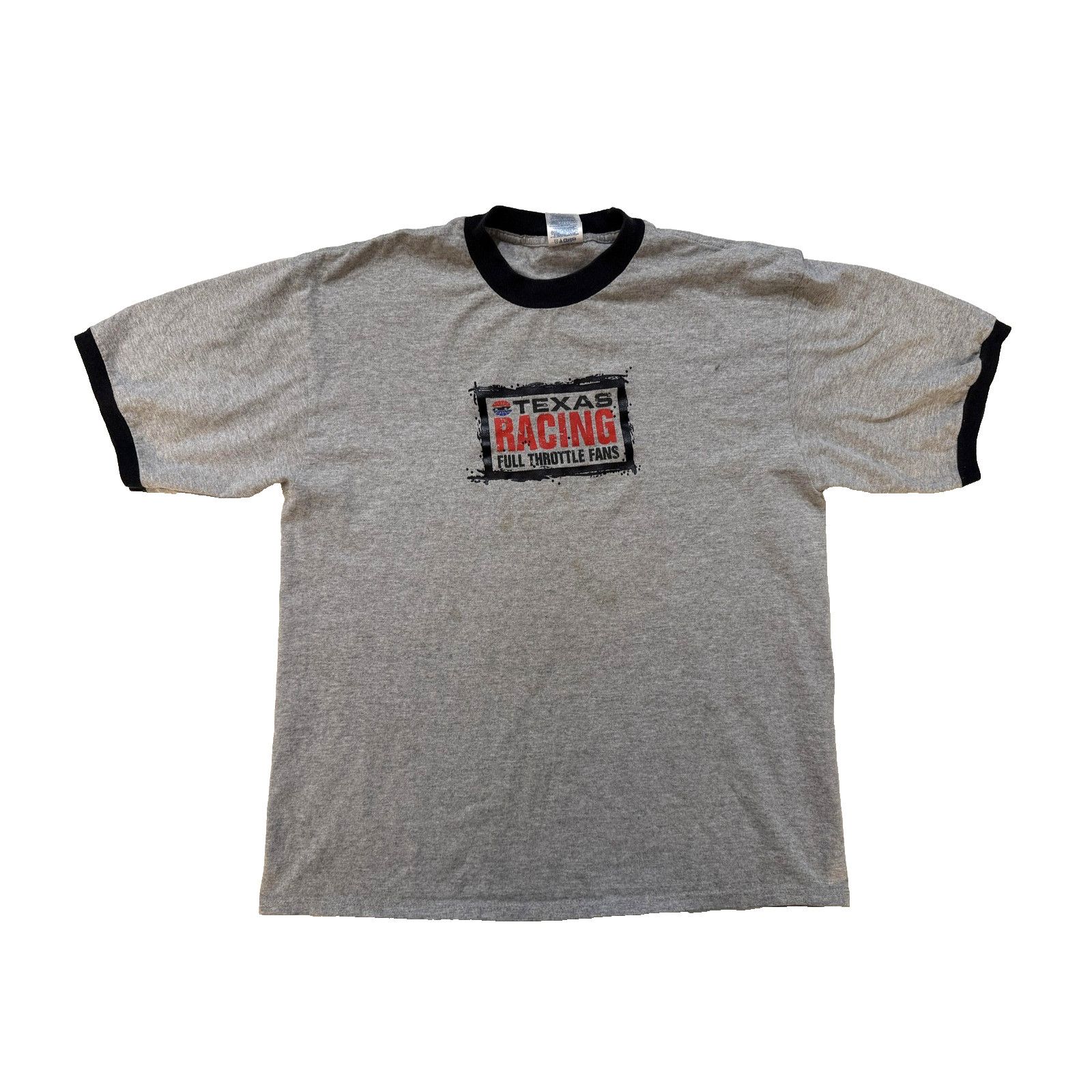 & Other Stories Texas Racing Shirt Mens LG Gray Ringer Full Throttle Fan Y2K Size US L / EU 52-54 / 3 - 1 Thumbnail