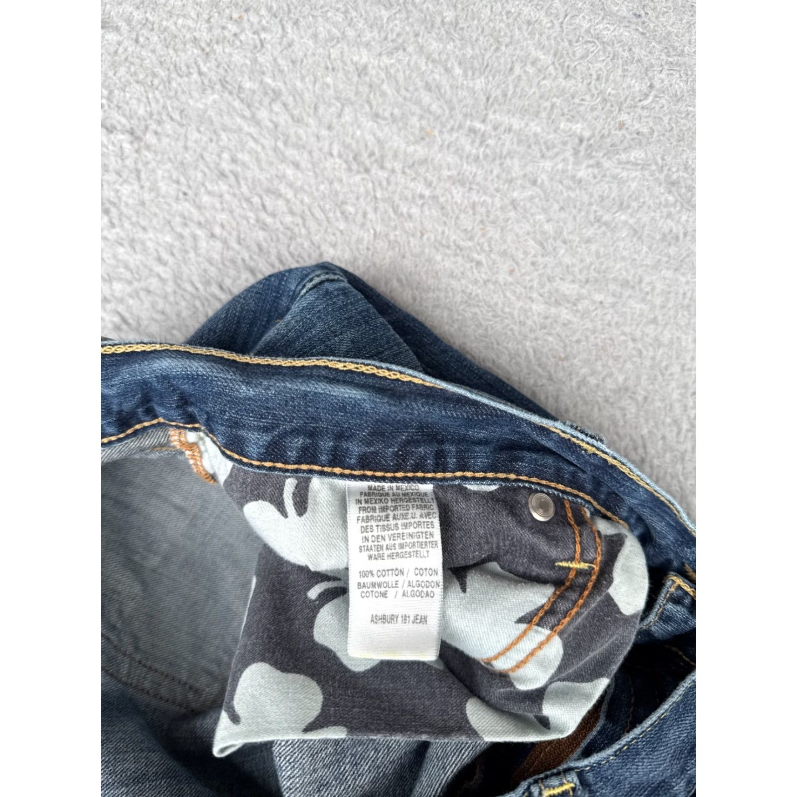 Lucky Brand VINTAGE Lucky Brand Jeans Mens 36x33 Blue Denim Bootcut Ashbury 181 100% Cotton Size US 36 / EU 52 - 7 Thumbnail