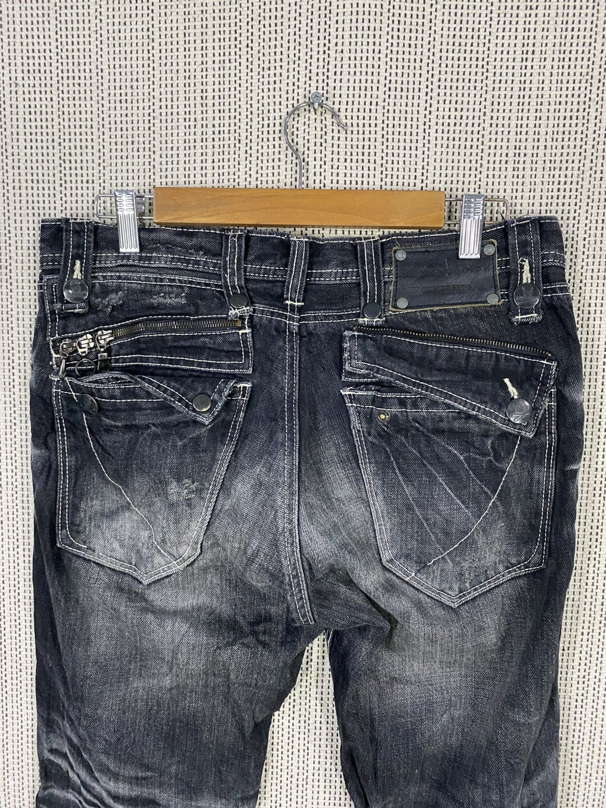 If Six Was Nine Army of no! Collection 2008/09 punk denim distressed Size US 32 / EU 48 - 12 Thumbnail