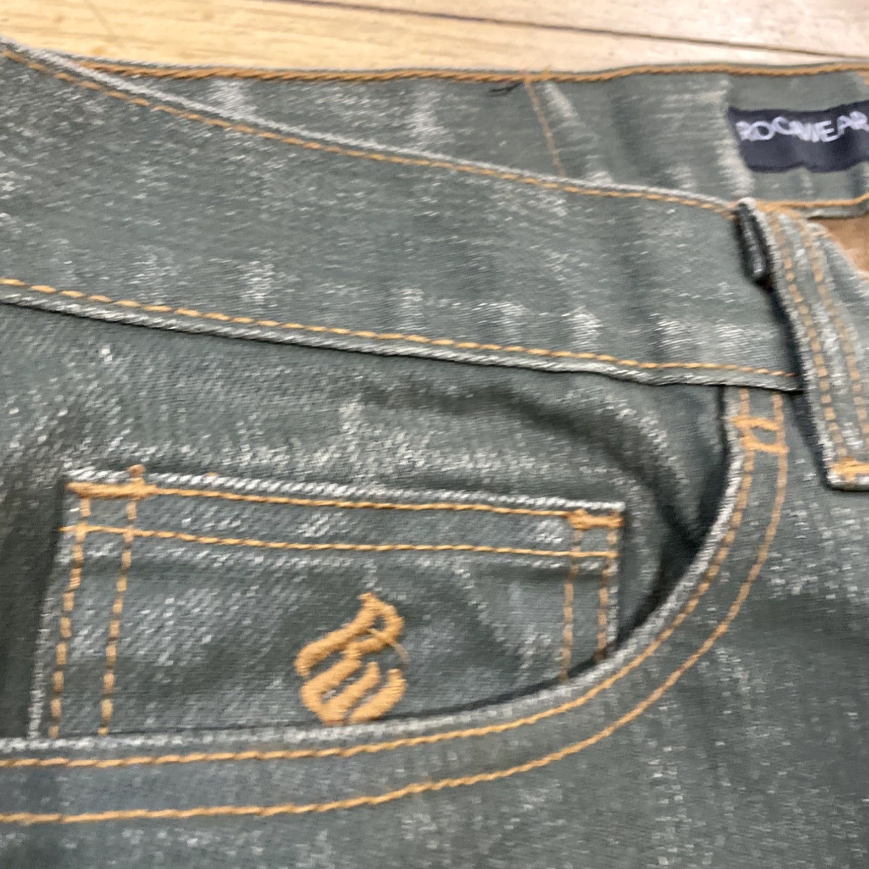 Rocawear ROCAWEAR Jeans Men 36 Gray Green Y2K Streetwear Straight Hip Hop Rock Denim Jeans 5-Pocket Size US 36 / EU 52 - 7 Thumbnail