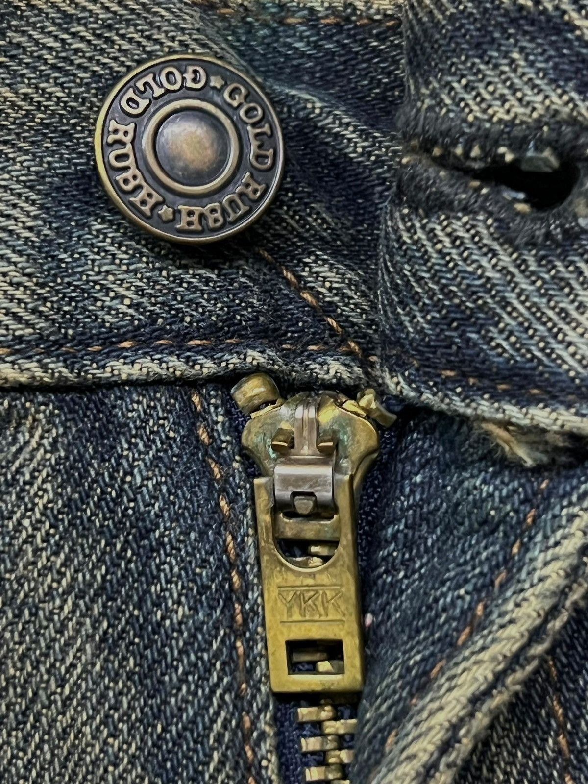 Japanese Brand Baggy Vintage Gold Rush - Faded Mud Wash Jeans Size US 32 / EU 48 - 10 Thumbnail