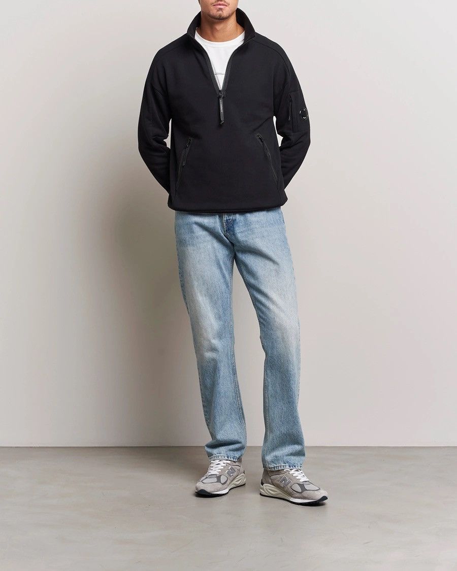 C.P. Company Diagonal Raised Fleece Half Zip Goggle NAVY Size US M / EU 48-50 / 2 - 8 Thumbnail