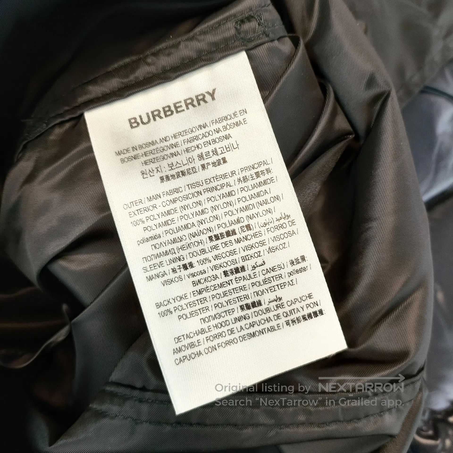 Burberry Burberry Fiber windbreaker size 38 black| Size XS / US 0-2 / IT 36-38 - 6 Thumbnail
