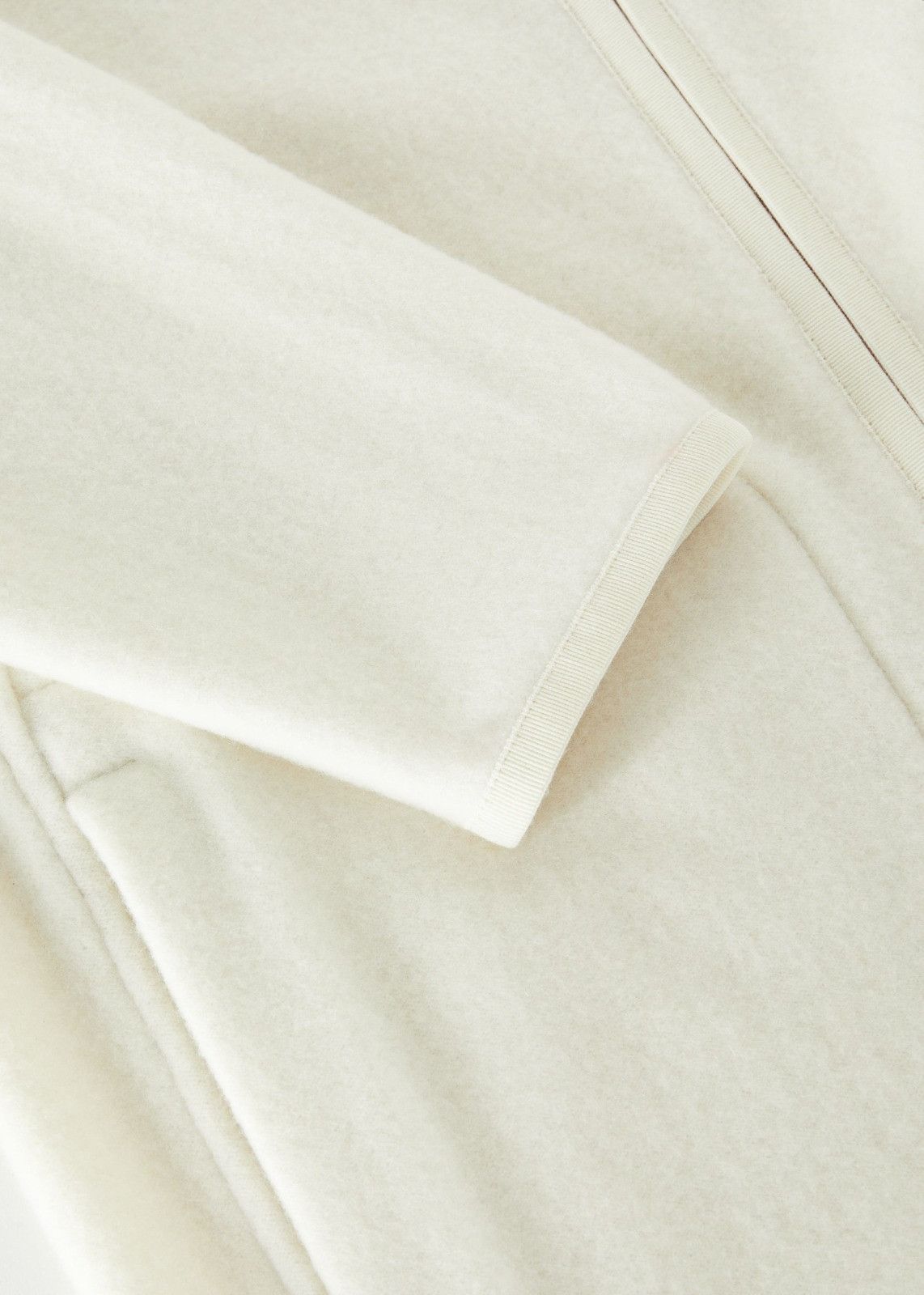 Loro Piana o1srvl11e1124 Zip-Up Bomber Jacket in White Size US XL / EU 56 / 4 - 4 Thumbnail