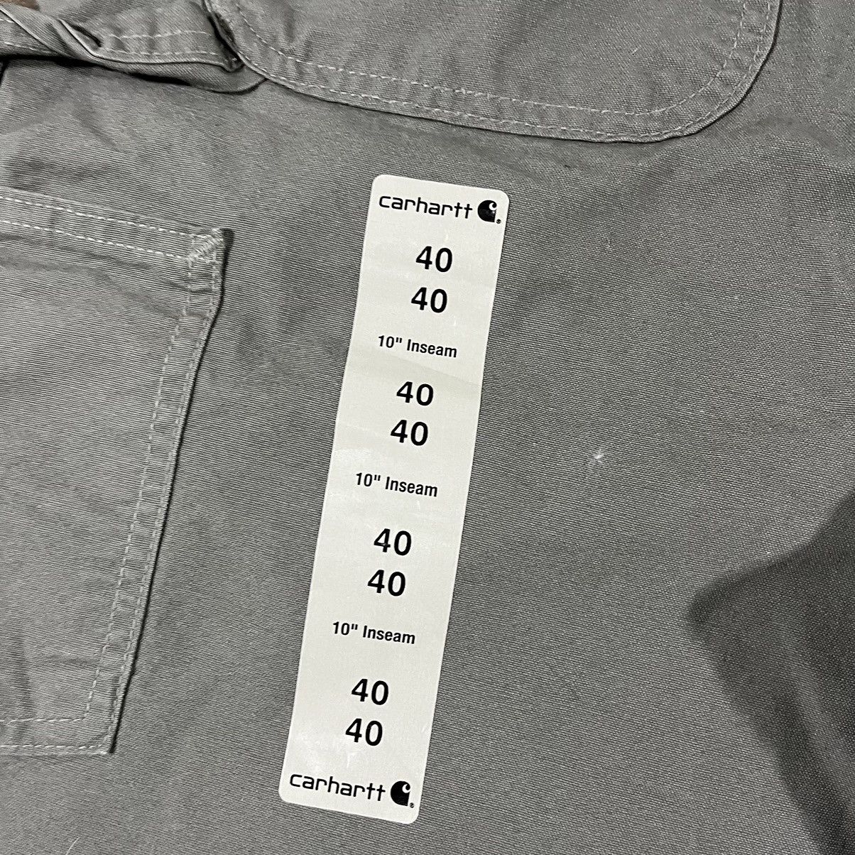 Carhartt × Vintage Crazy Carhartt Carpenter Canvas Short Y2K Workwear NWT Size US 40 / EU 56 - 4 Thumbnail