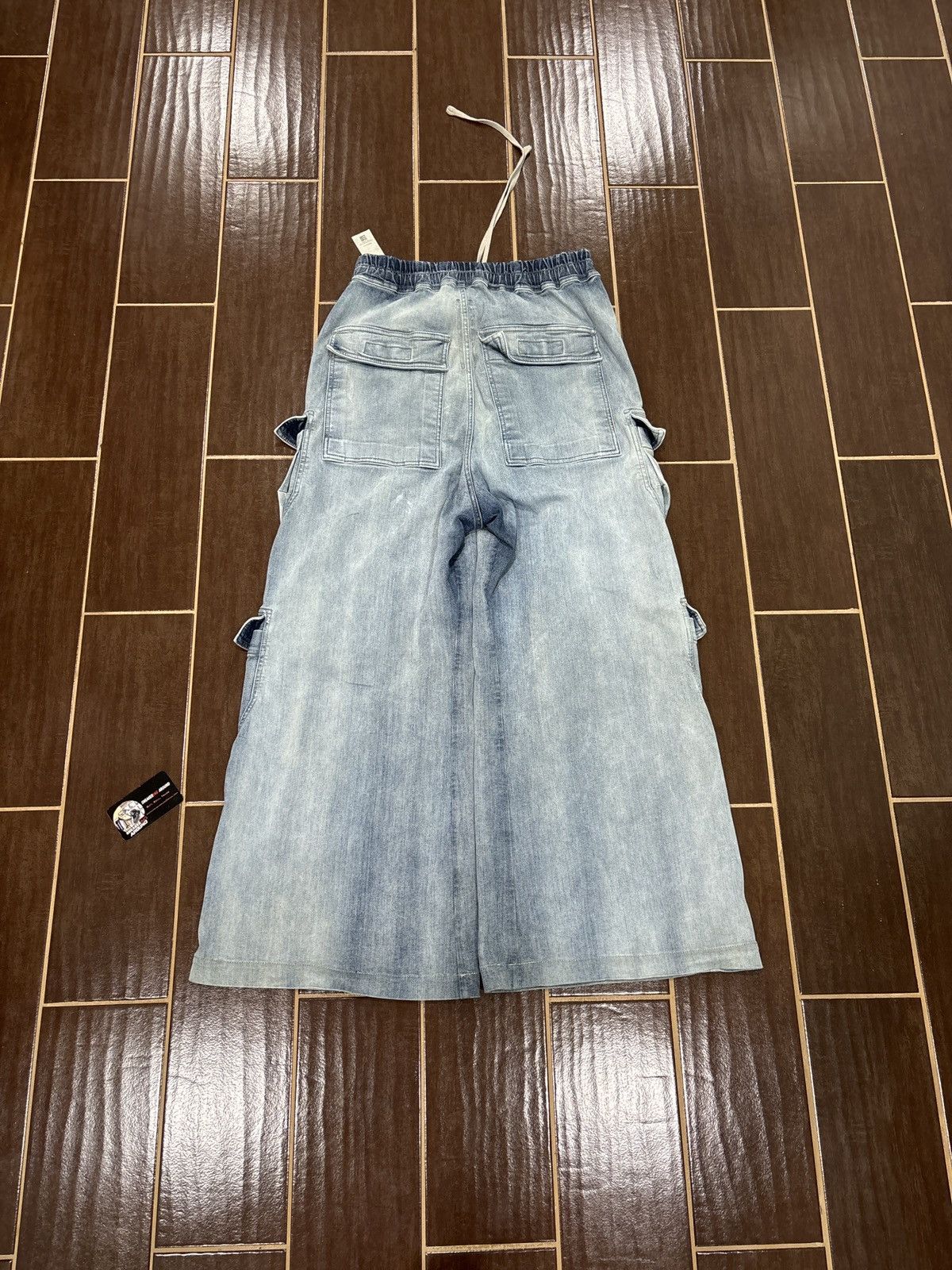 Rick Owens Drkshdw USED Rick Owens DRKSHDW Double Cargo Denim Pants SZ L Size US 36 / EU 52 - 7 Thumbnail