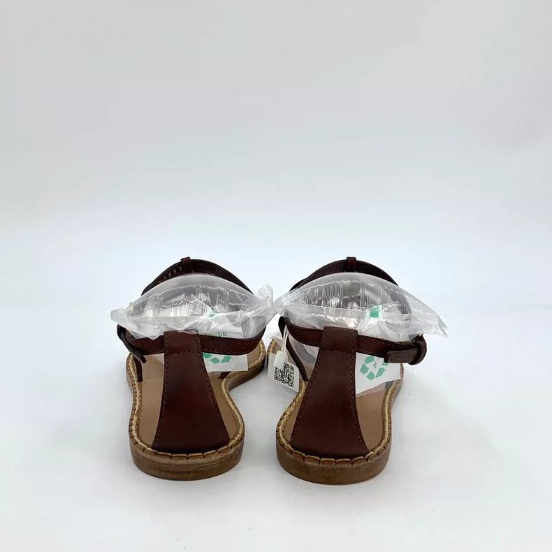 Louis Vuitton Louis Vuitton Brown Cutout Strap Flat Sandals Size US 5 / IT 35 - 4 Thumbnail