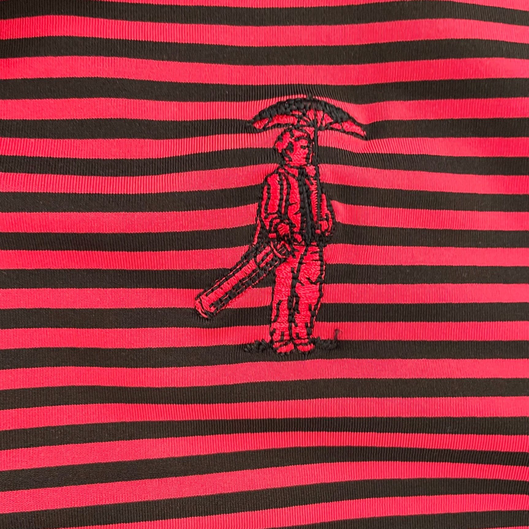 Peter Millar Peter Millar Shirt Adult Large Red Black Polo Striped Summer Comfort Logo Mens L Size US L / EU 52-54 / 3 - 4 Thumbnail