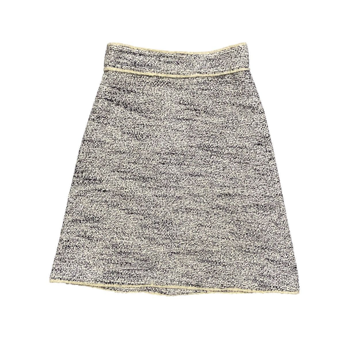 Theory Theory Made in Japan Black & White Tweed A-Line Skirt Size 27" / US 4 / IT 40 - 2 Thumbnail