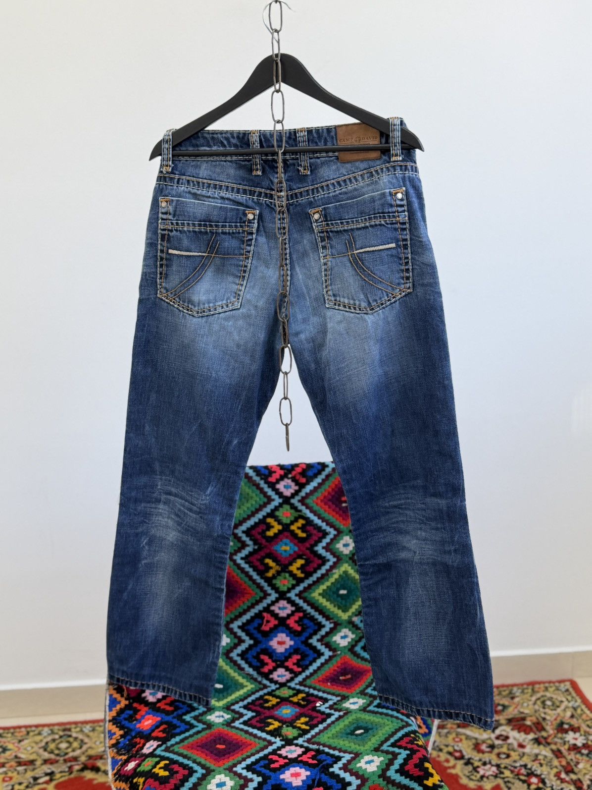 Hedi Slimane Vintage Dior Hedi Slimane Style Washed Denim Jeans Size US 32 / EU 48 - 8 Thumbnail
