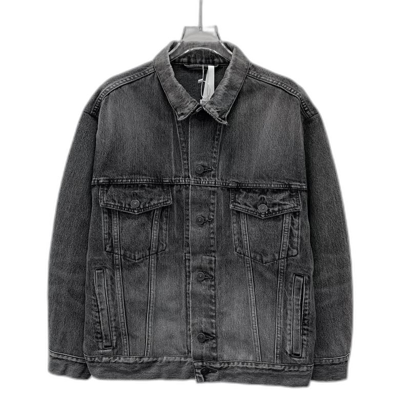 Balenciaga Balenciaga Gray Denim Long Sleeve Jacket Size US XS / EU 42 / 0 - 1 Thumbnail