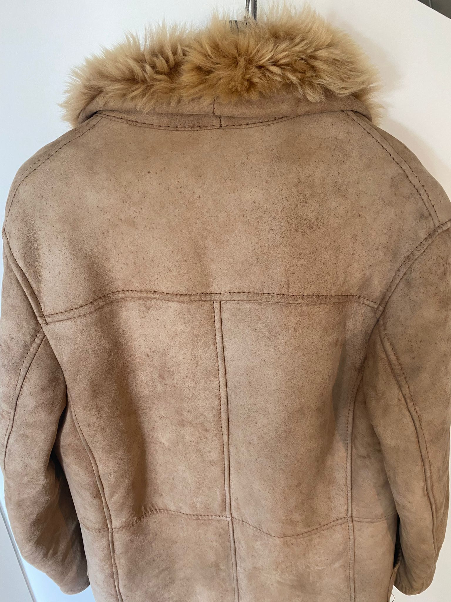 Other Original Shearling Sheepskin Fur Vintage Coat for Men M/L Size US M / EU 48-50 / 2 - 11 Thumbnail