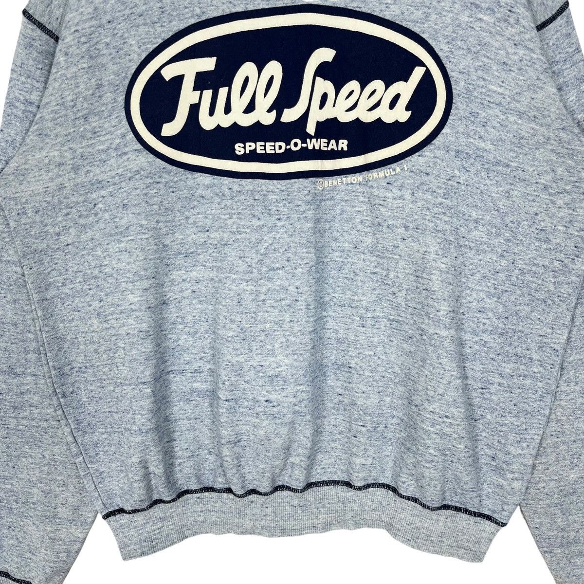 Benetton × Formula 1 × Vintage Vintage Benetton Formula 1 Full Speed Sweatshirt Size US L / EU 52-54 / 3 - 4 Thumbnail