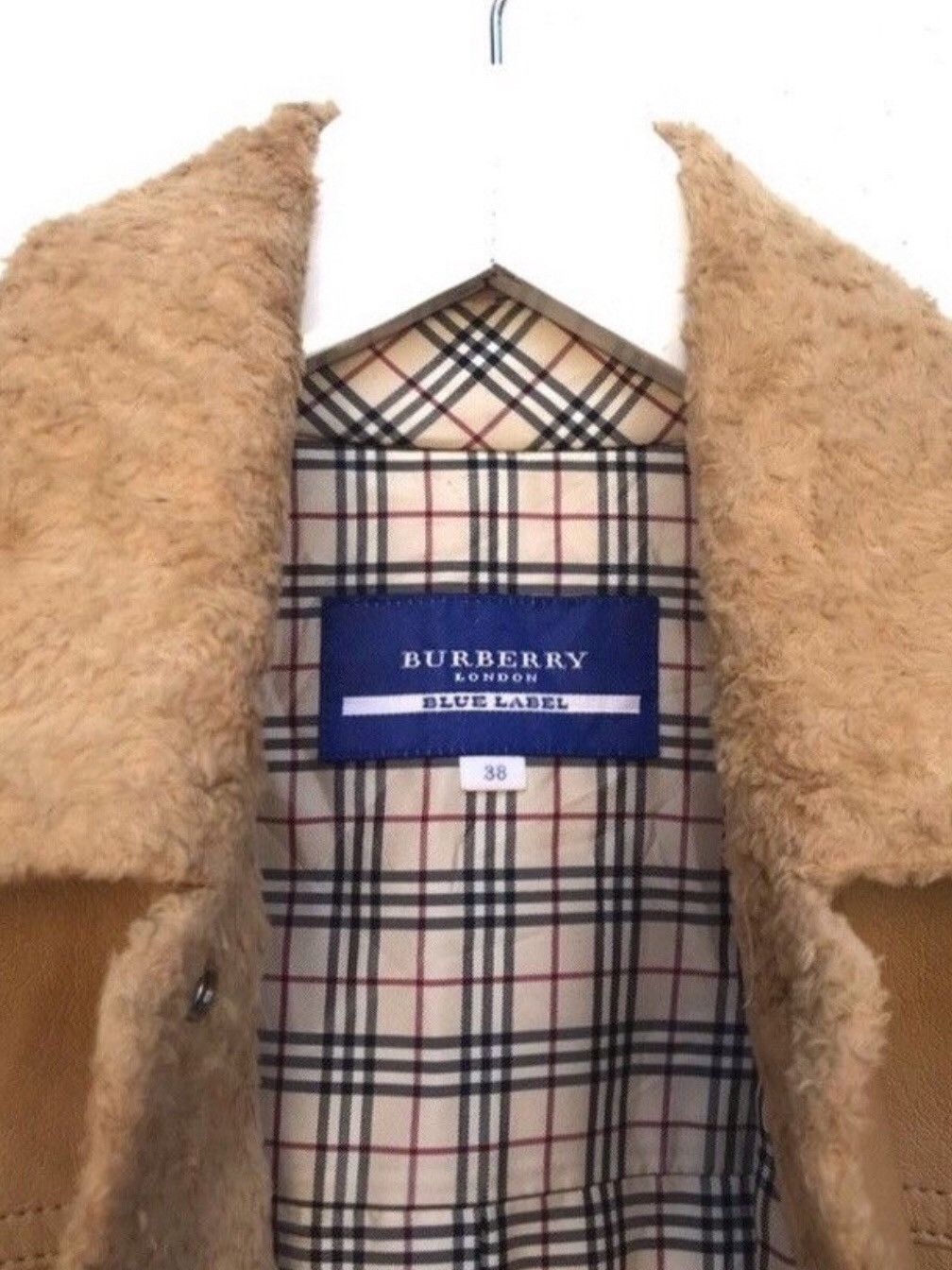 Burberry 🔥Burberry Blue Label Sherling Leather Jacket Size S / US 4 / IT 40 - 8 Thumbnail
