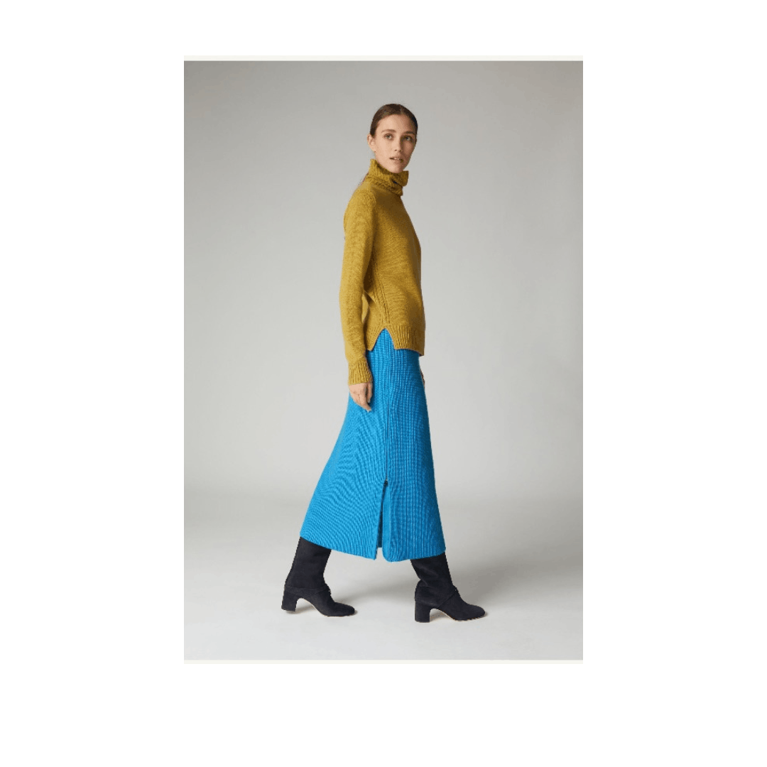 o1srvl11e1224 Davenport Skirt in Blue