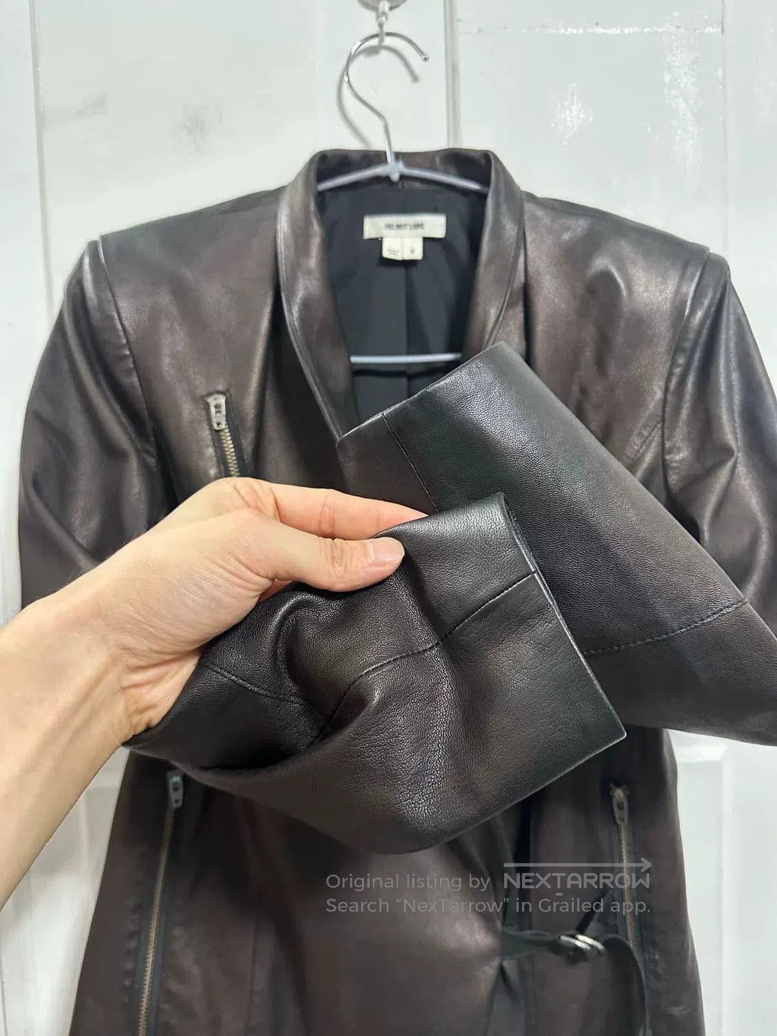 Helmut Lang Helmut Lang Vintage Leather Jacket. Size US M / EU 48-50 / 2 - 2 Thumbnail