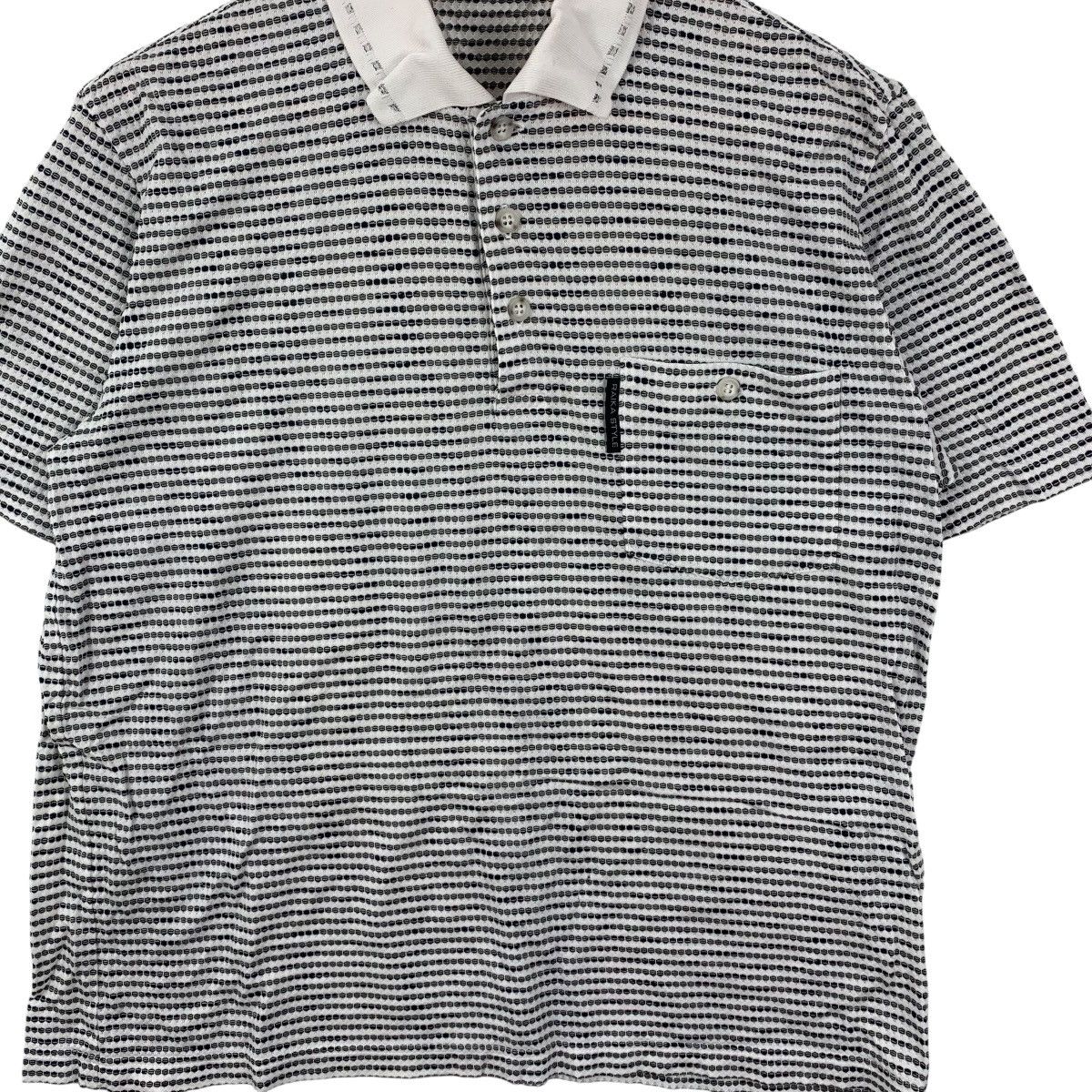 Other RAIKA STYLE Design Black White Micro Stripe Polo Tee Shirt Size US M / EU 48-50 / 2 - 5 Thumbnail