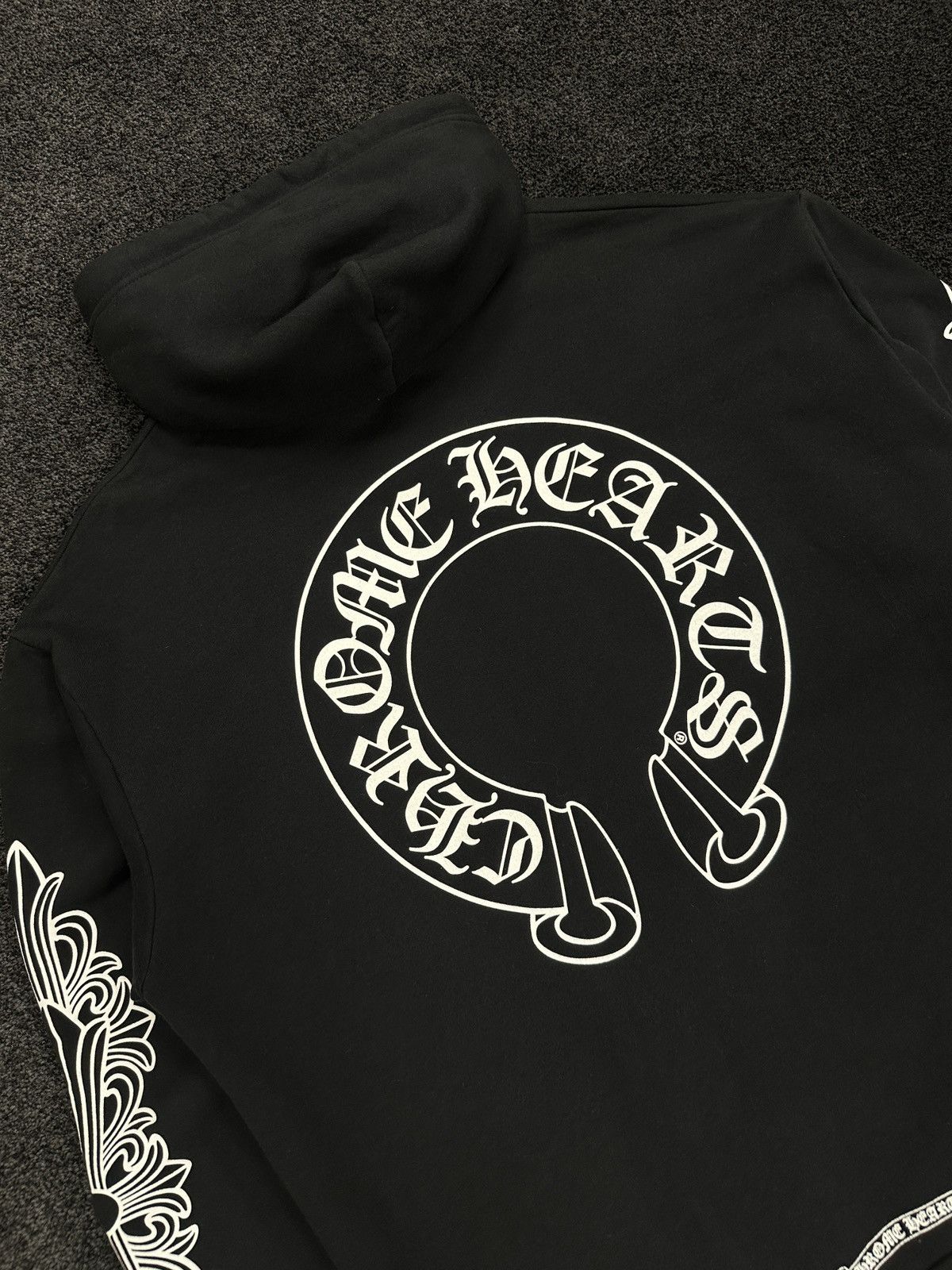 Chrome Hearts Chrome Hearts Horseshoe Floral Hoodie Black Medium Size US M / EU 48-50 / 2 - 5 Thumbnail