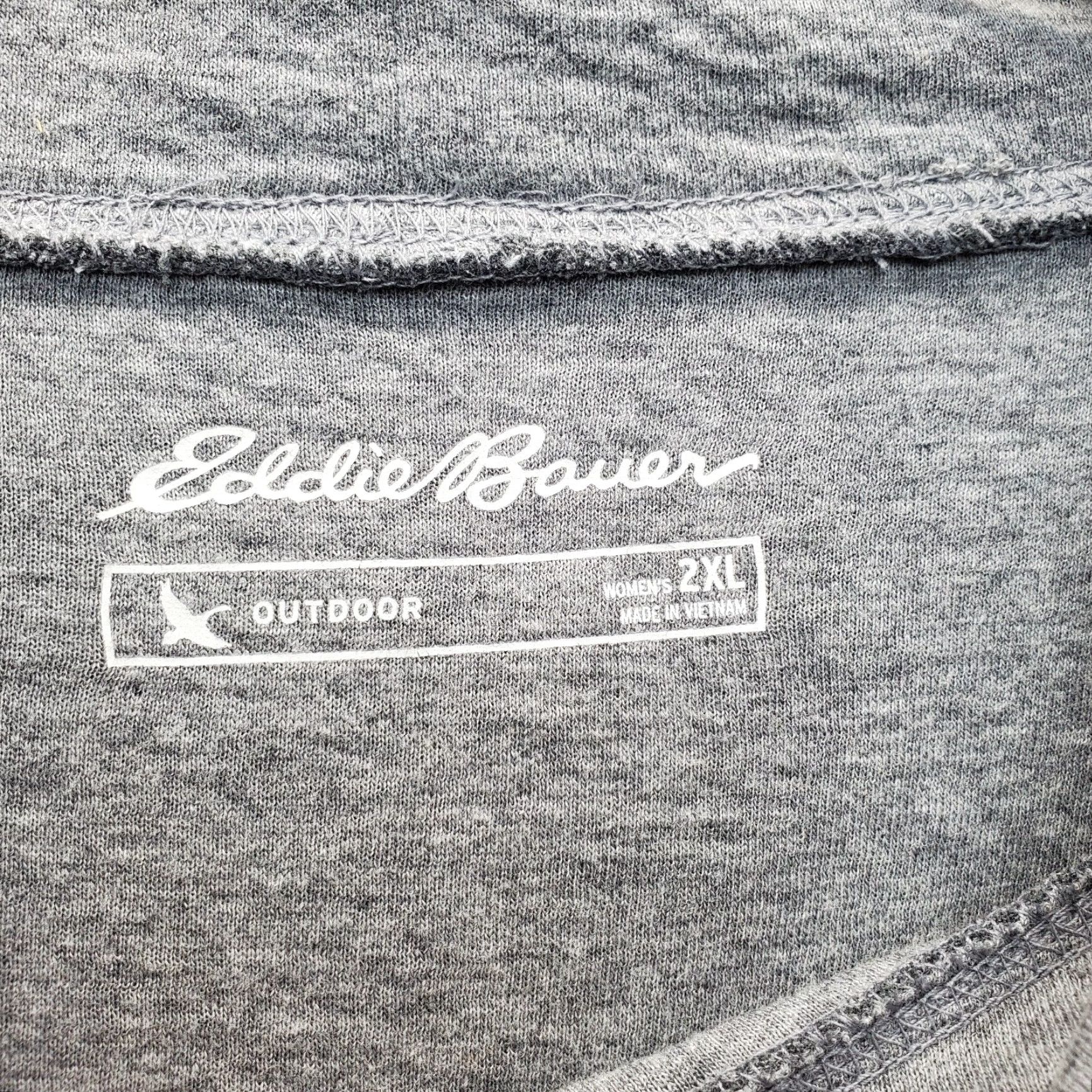 Eddie Bauer Eddie Bauer Sweatshirt Womens 2XL Gray Heather Long Sleeve Cowl Neck Outdoor Size XXL / US 16-18 / IT 52-54 - 6 Thumbnail