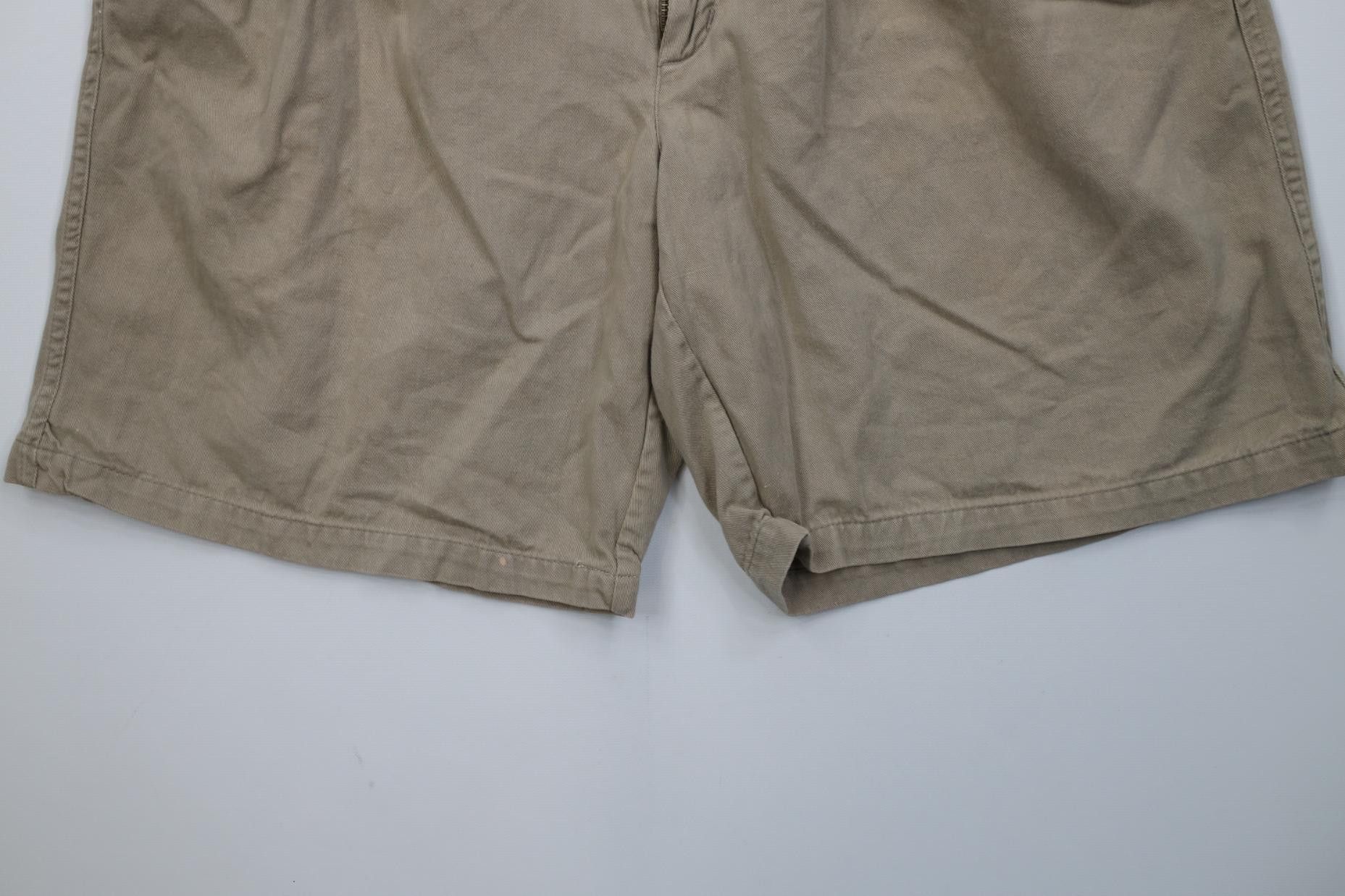 Vintage Vintage 90s Streetwear Above Knee Chino Shorts Beige Cotton Size US 32 / EU 48 - 4 Thumbnail
