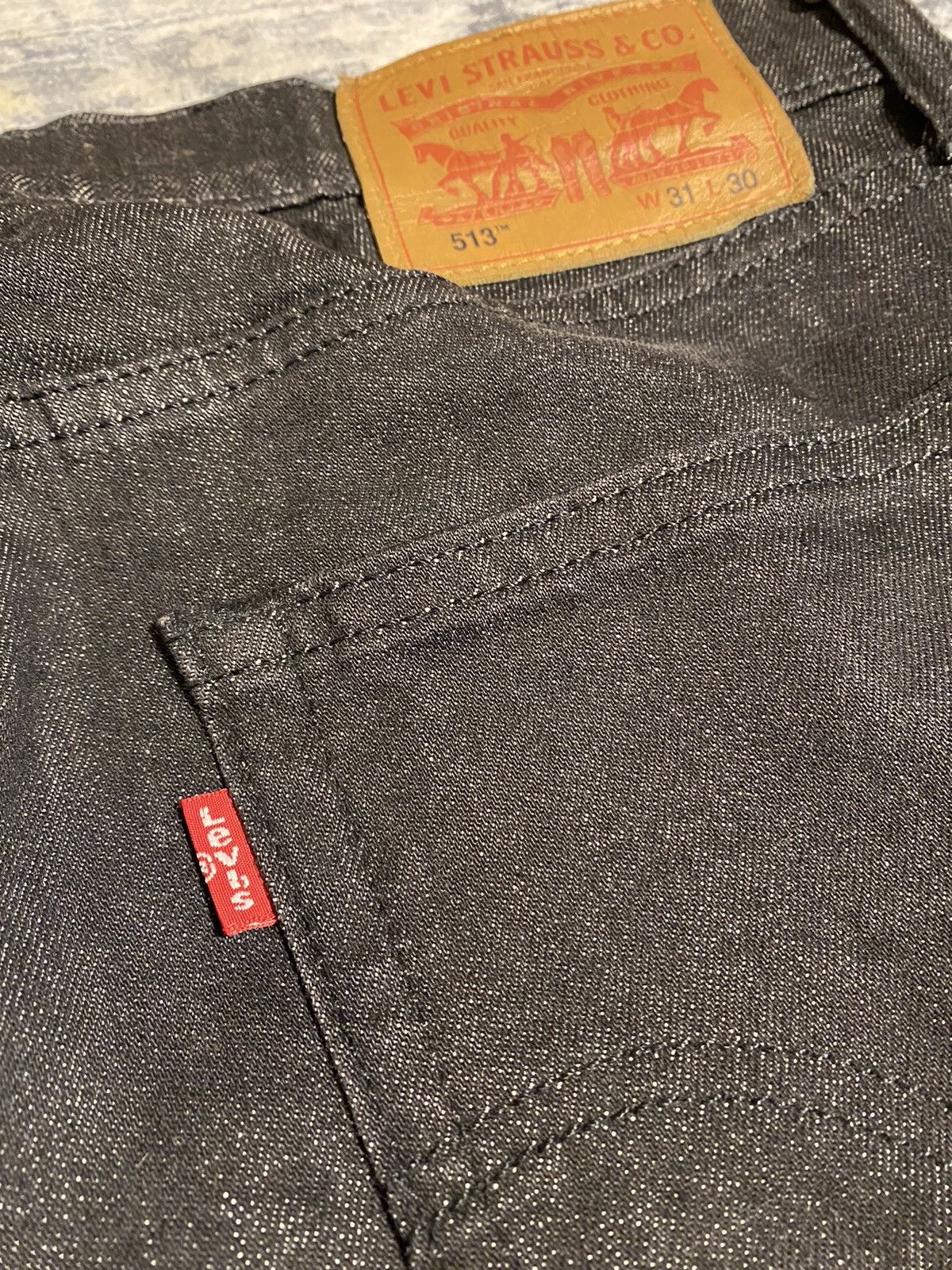 Levi's × Vintage Levi’s 513 Slim Straight Jeans – Men’s W31 L30 – Raw Denim Size US 31 - 5 Thumbnail