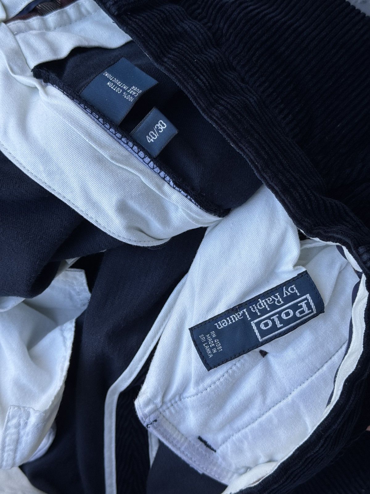 Polo Ralph Lauren Polo Ralph Lauren Pants Corduroy Vintage 90s Grey 40x28 Size US 40 / EU 56 - 4 Thumbnail