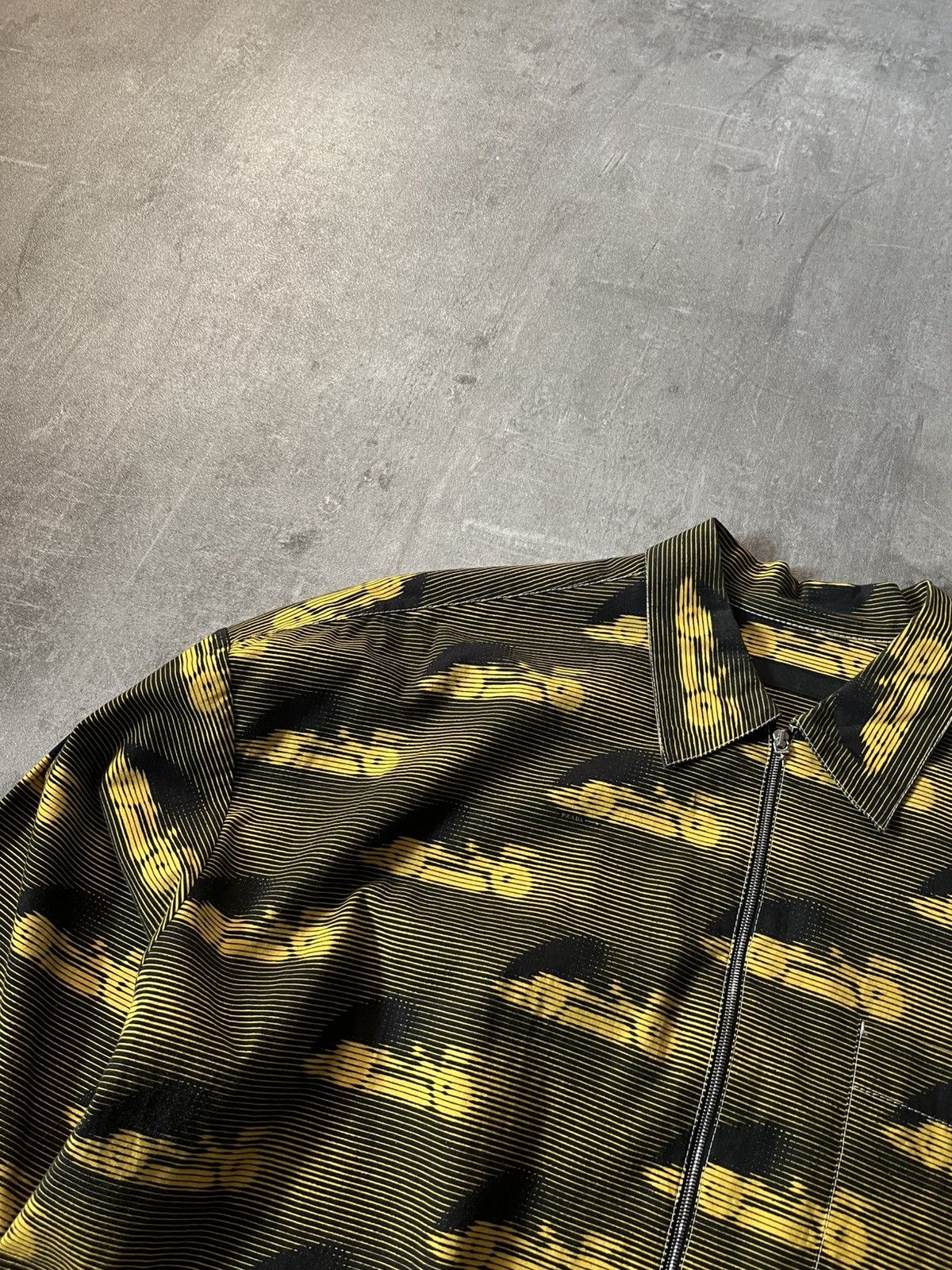 Prada Prada S/S 15 racing all over zip jacket yellow black Size US XL / EU 56 / 4 - 5 Thumbnail
