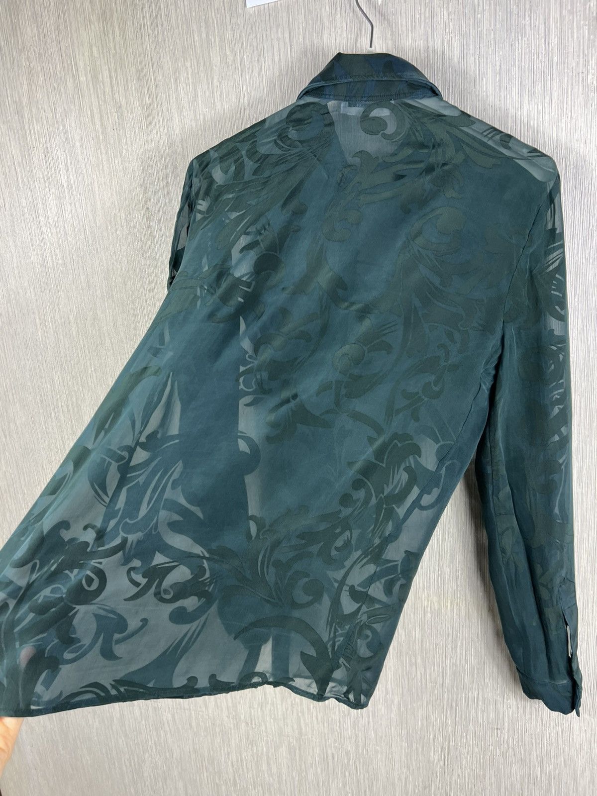 Versace Versace Collection transparent floral luxury shirt old money Size S / US 4 / IT 40 - 21 Thumbnail