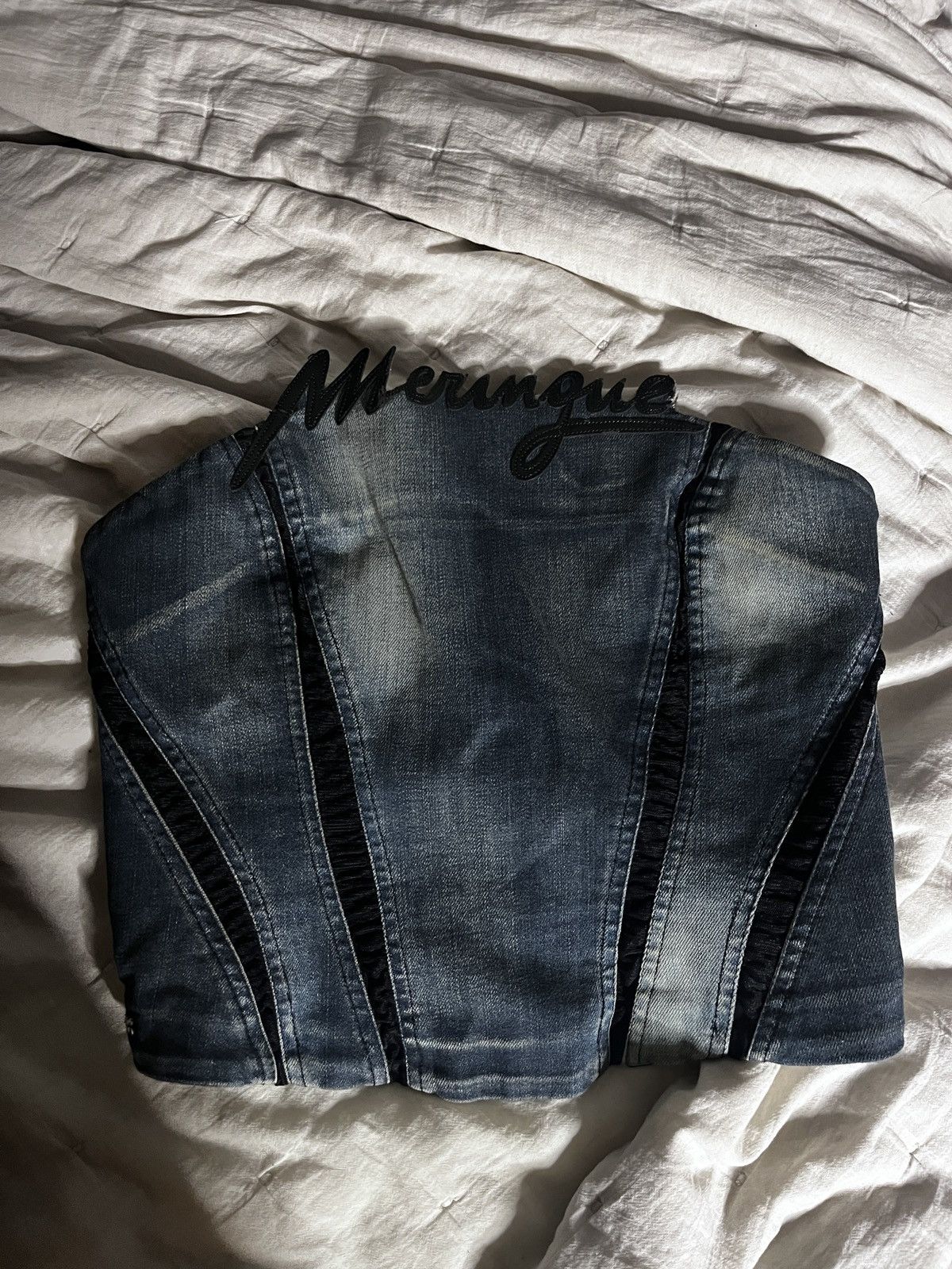 Miss Sixty Miss Sixty Archive Denim Corset / Early 2000s Size M / US 6-8 / IT 42-44 - 3 Thumbnail