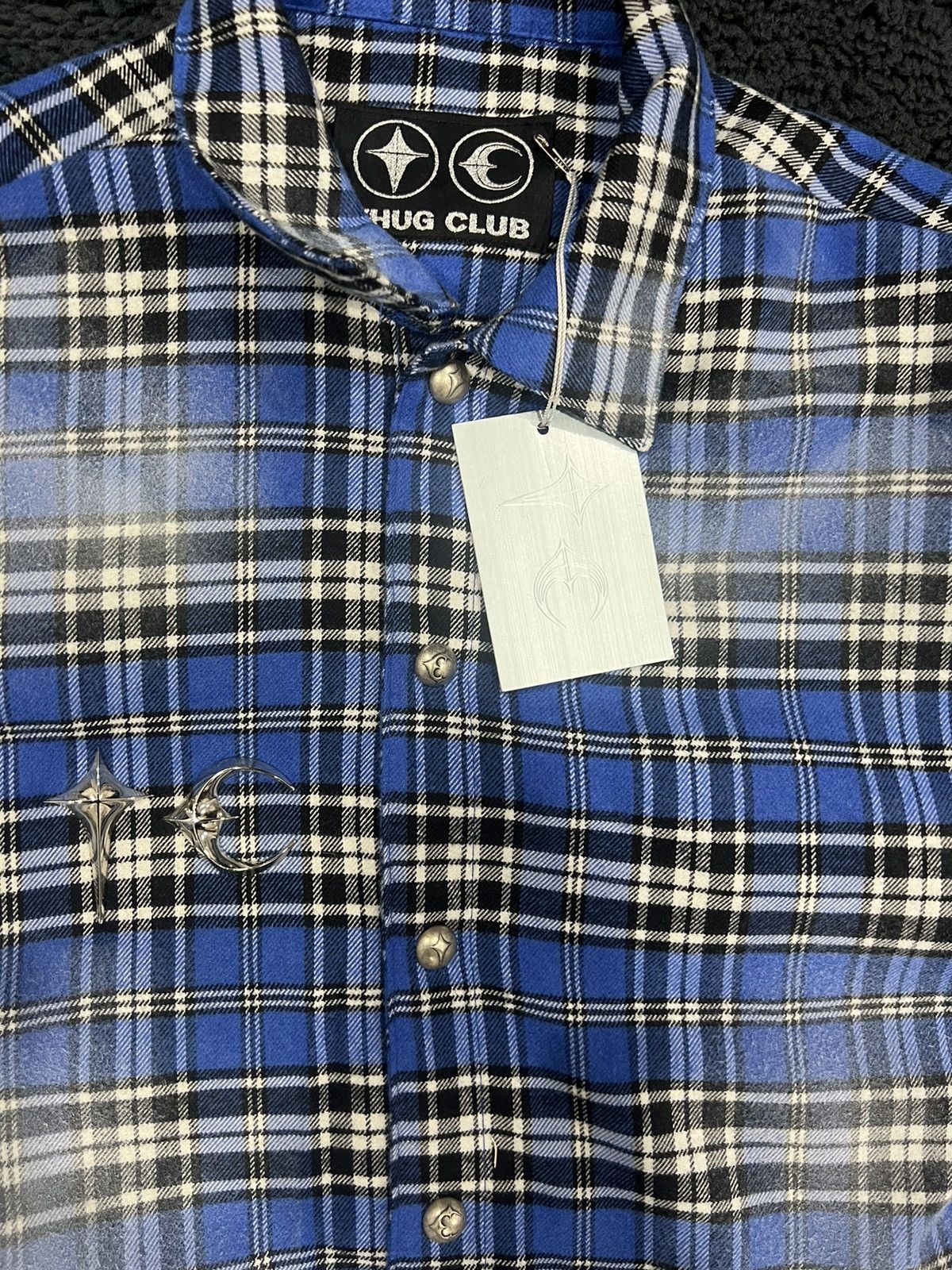 Japanese Brand THUG CLUB “Arab Sword Flannel Shirt” Size US M / EU 48-50 / 2 - 3 Thumbnail