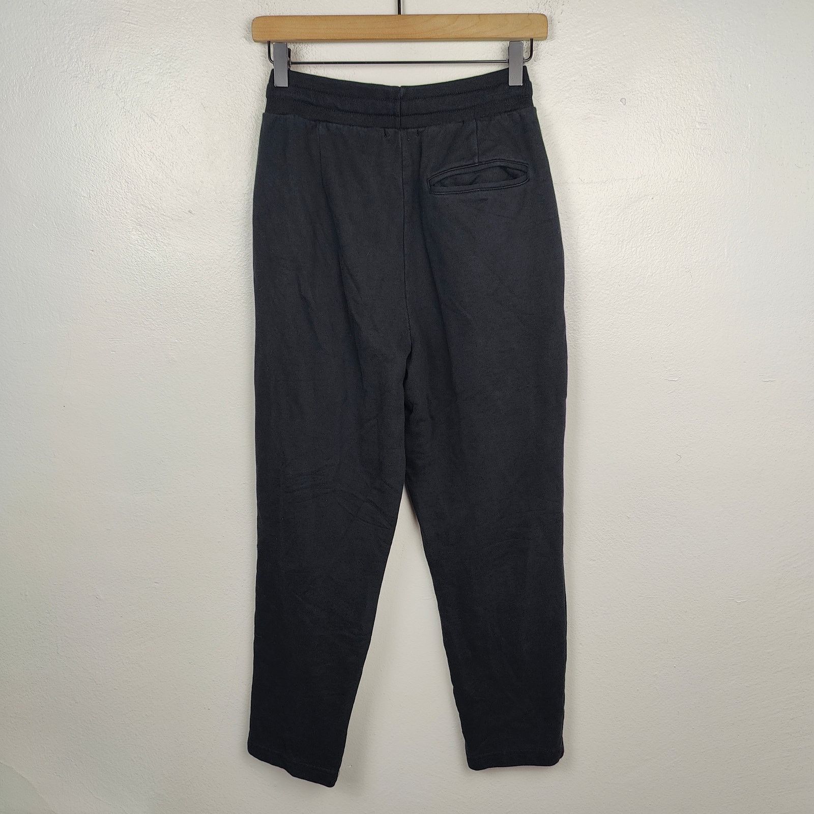 Hiro Clark Hiro Clark Sweatpants Womens XS Black Terry Drawstring Size 26" / US 2 / IT 38 - 5 Thumbnail
