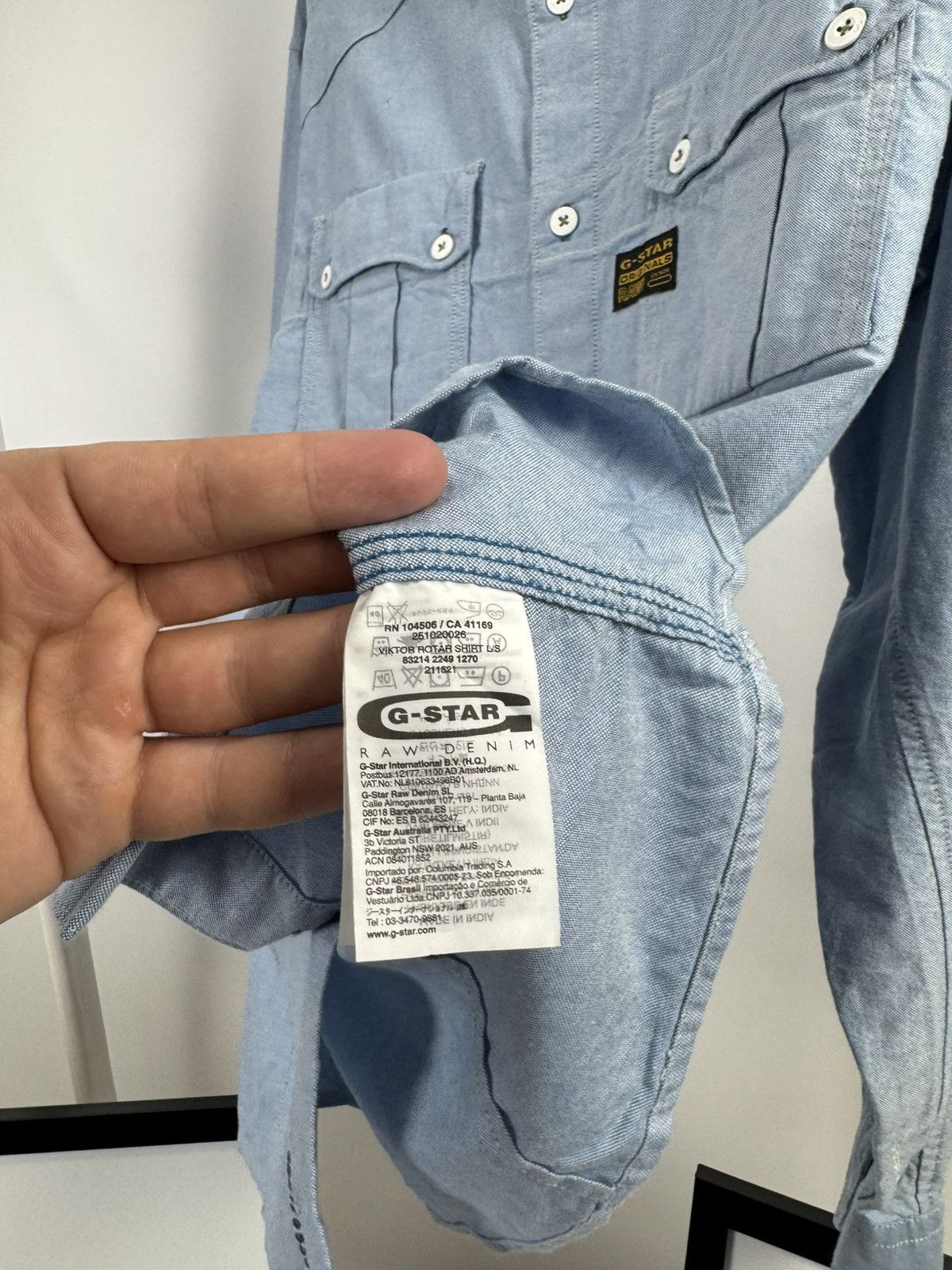 G-Star G-Star Raw Denim Shirt Size US L / EU 52-54 / 3 - 10 Thumbnail