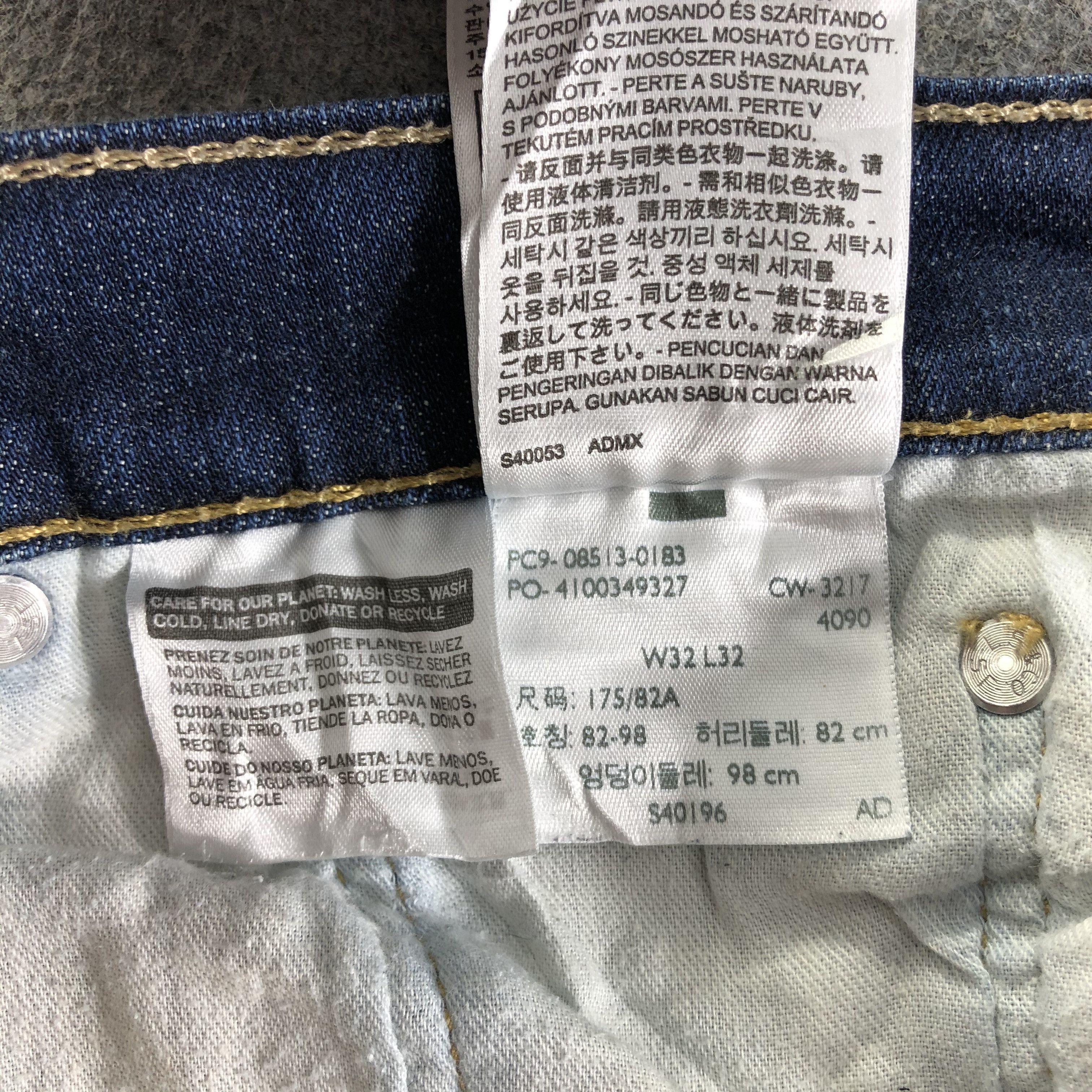 Levi's Vintage Blue Wash Levis 513 Jeans-J4159 Size US 33 - 11 Thumbnail