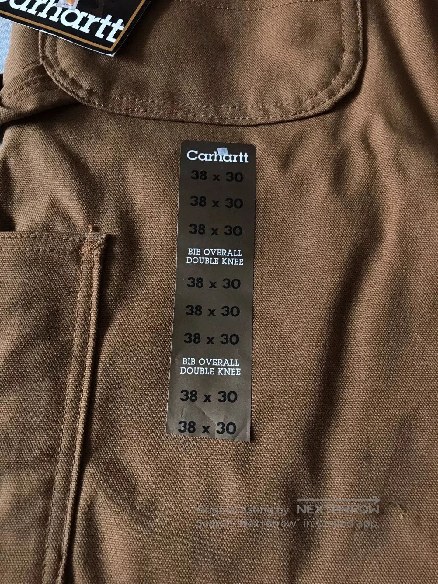 Carhartt Carhartt FRR35 Brown W38L30 Bib Overalls. Size US 38 / EU 54 - 7 Thumbnail