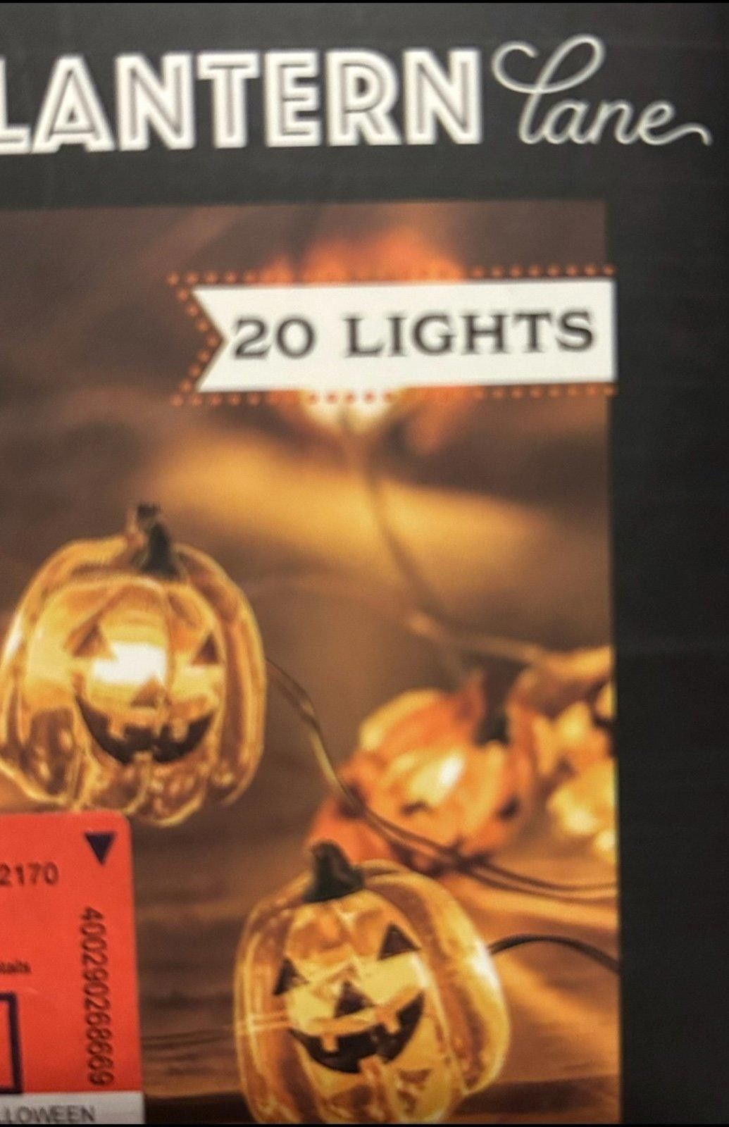 Other Halloween LED Pumpkin String Lights 20 lights Size ONE SIZE - 3 Thumbnail