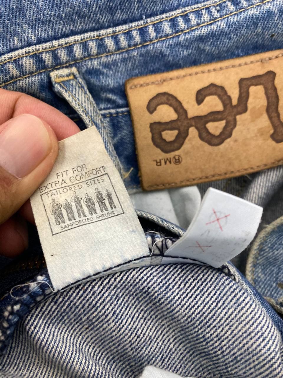 Lee vintage lee rider lightwash denim Size US 33 - 13 Thumbnail