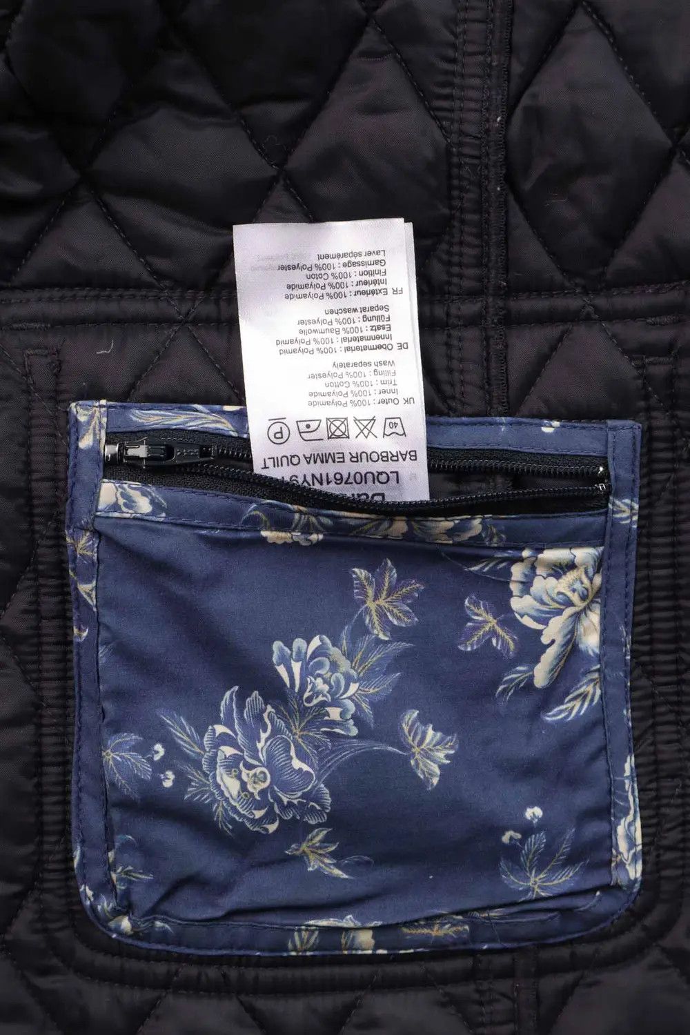 Barbour Women's Barbour Emma Quilt Diamond Padded Jacket Navy Size L Size L / US 10 / IT 46 - 8 Thumbnail