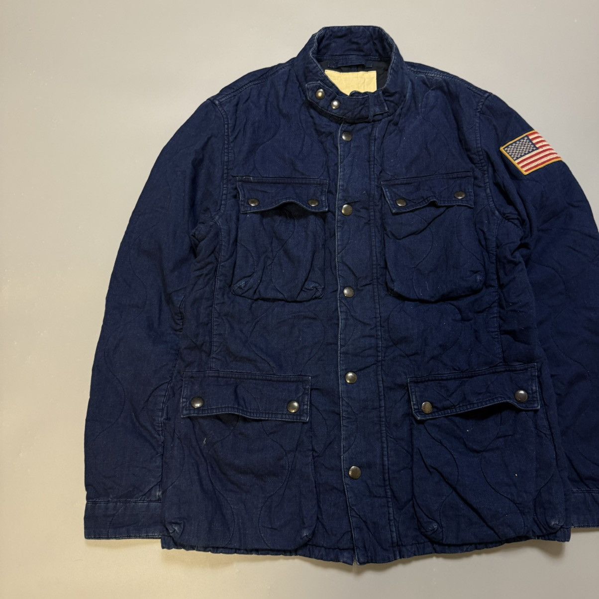 Polo Ralph Lauren Vintage Military Work Jacket Denim Supply Ralph Lauren Size US L / EU 52-54 / 3 - 3 Thumbnail