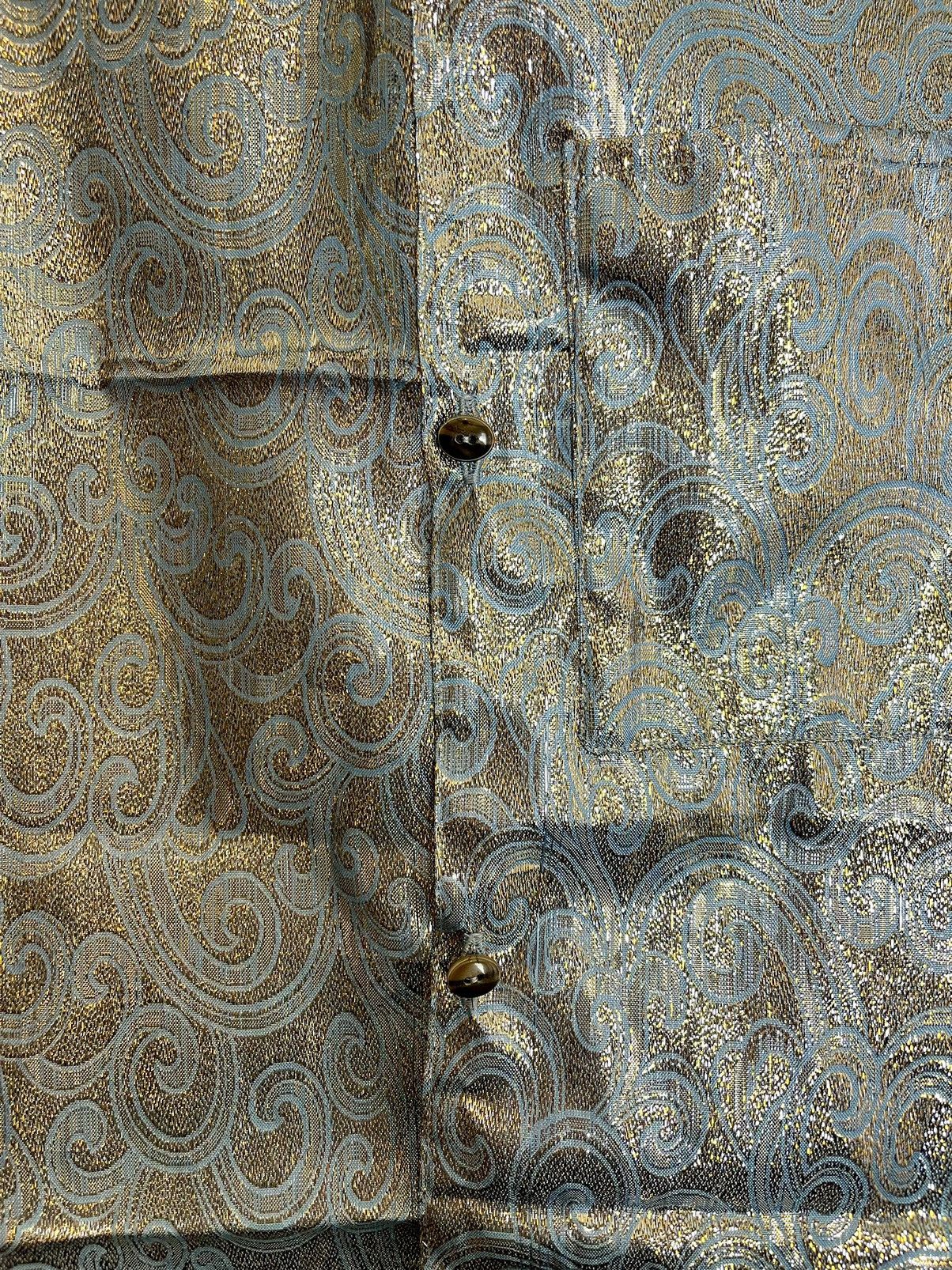 Chorley Handmade glitter paisley camp collar bowling shirt selvedge Size US L / EU 52-54 / 3 - 3 Thumbnail